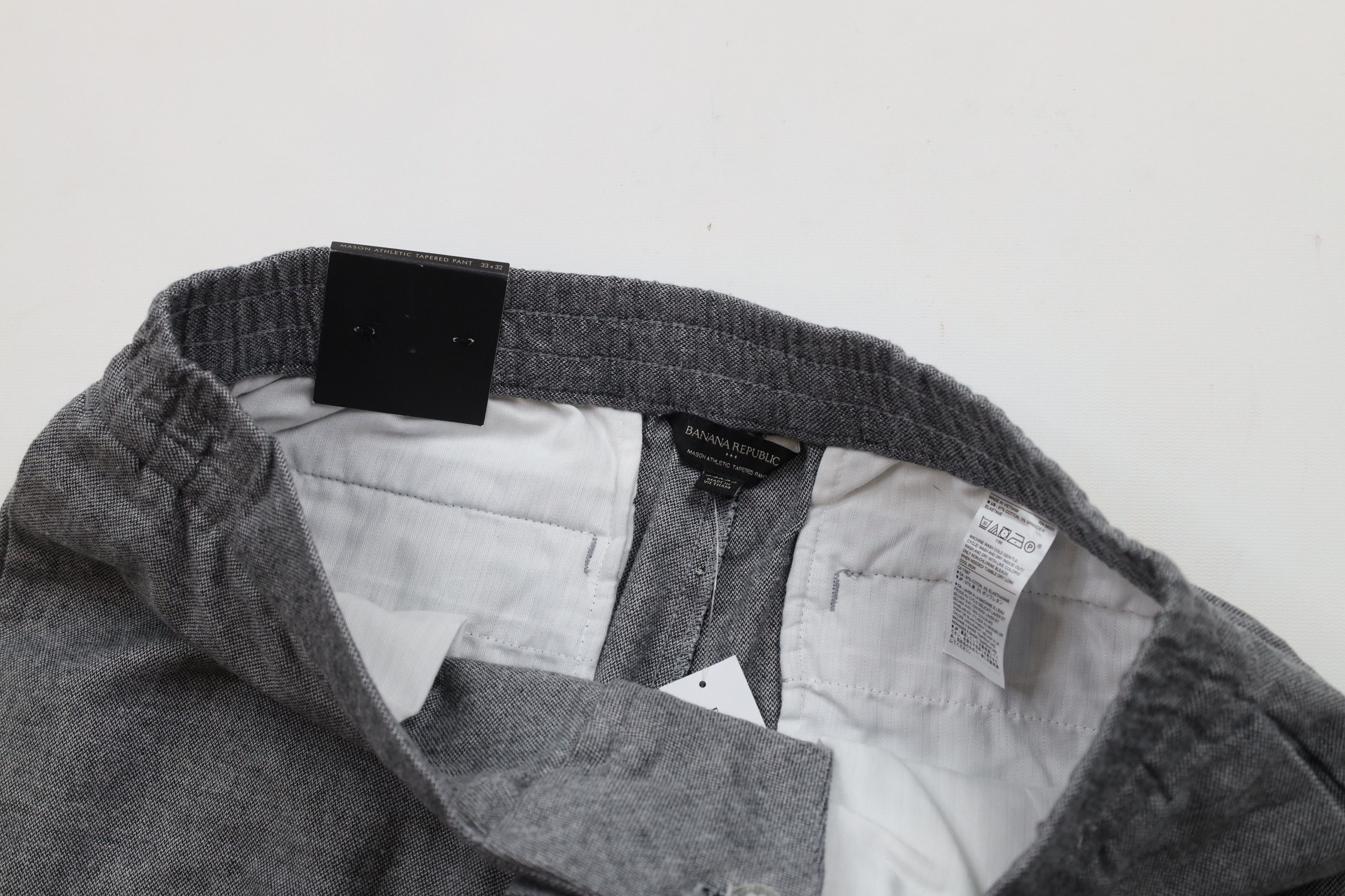 Banana Republic × Vintage New Banana Republic Mason Athletic Tapered Leg Pants Gray Size US 33 - 7 Thumbnail
