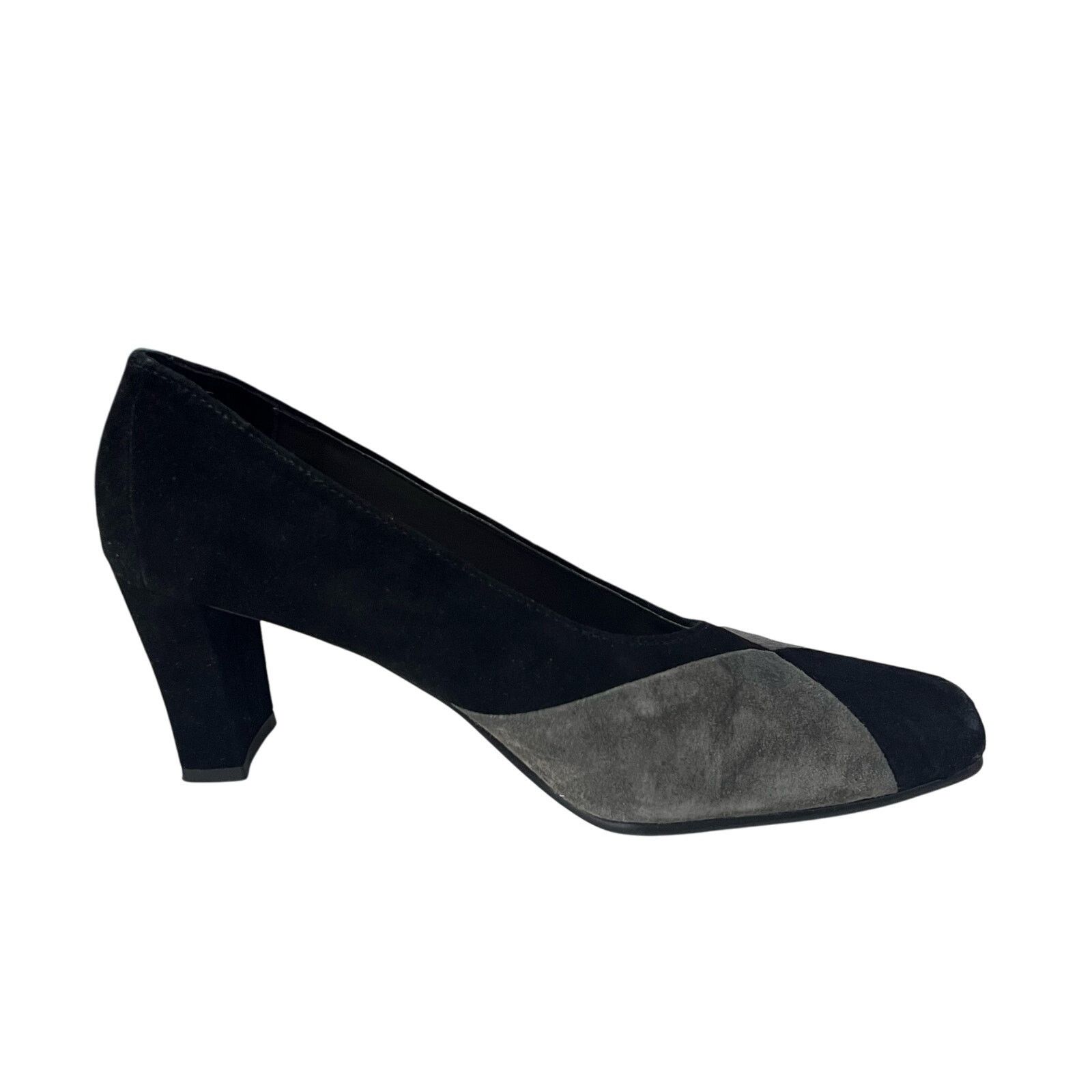 Other Kim Rogers Pumps 7.5 Diamond Black Gray Colorblock Heel Size US 7.5 / IT 37.5 - 2 Thumbnail