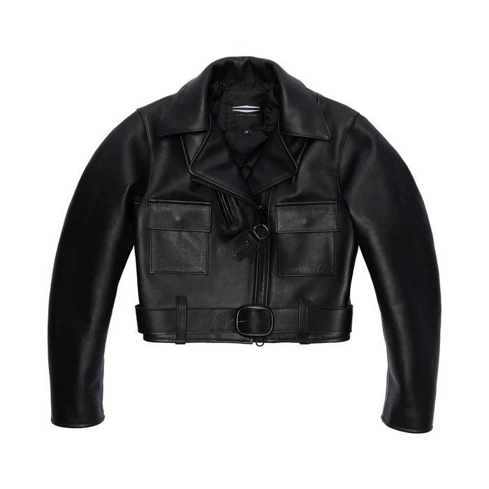 Harley Davidson $895 HARLEY DAVIDSON WOMEN CROPPED CLASSIC LEATHER JACKET M Size M / US 6-8 / IT 42-44 - 2 Thumbnail