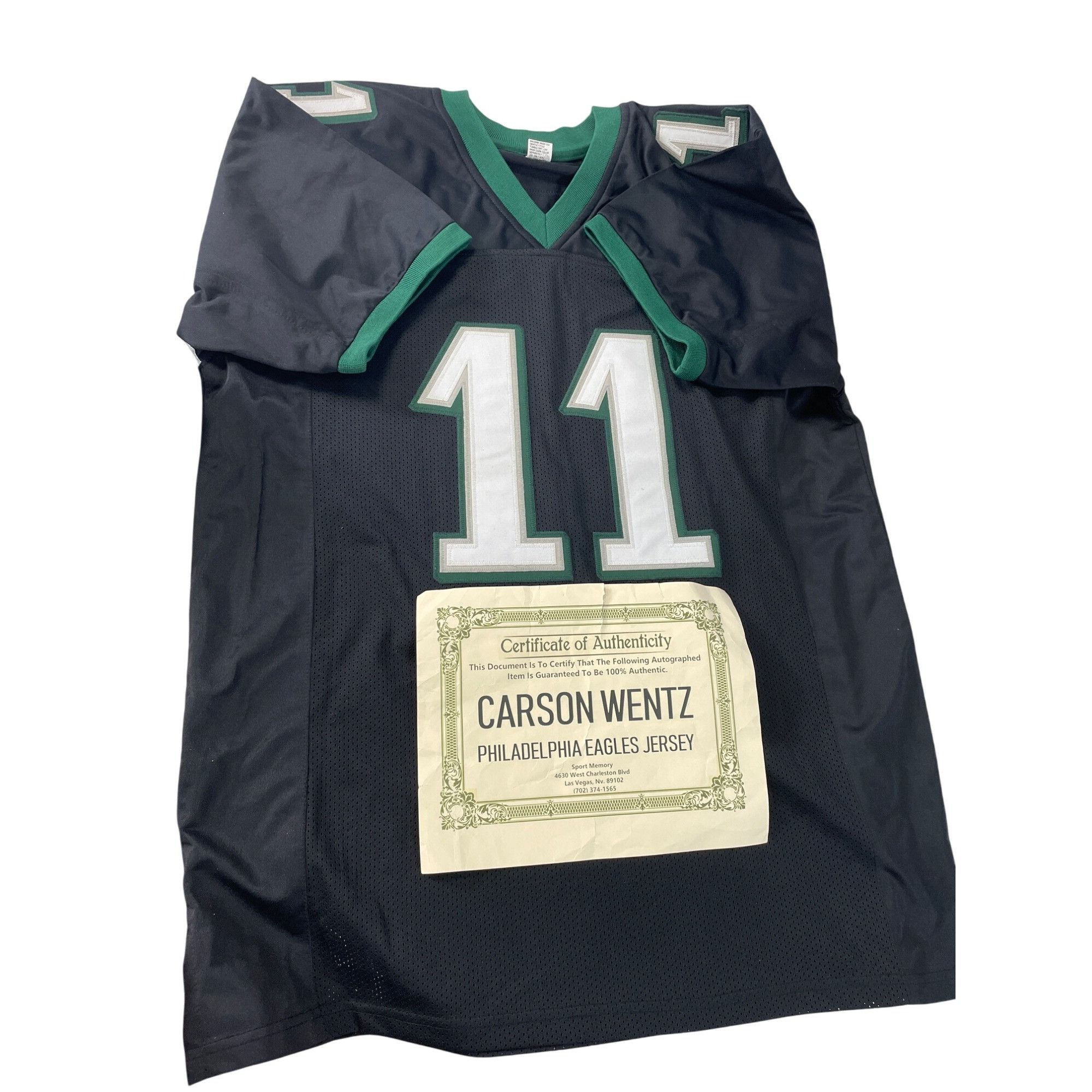 Other Carson Wentz #11 Eagles Green white signed Sports Jersey XL Size US XL / EU 56 / 4 - 12 Thumbnail