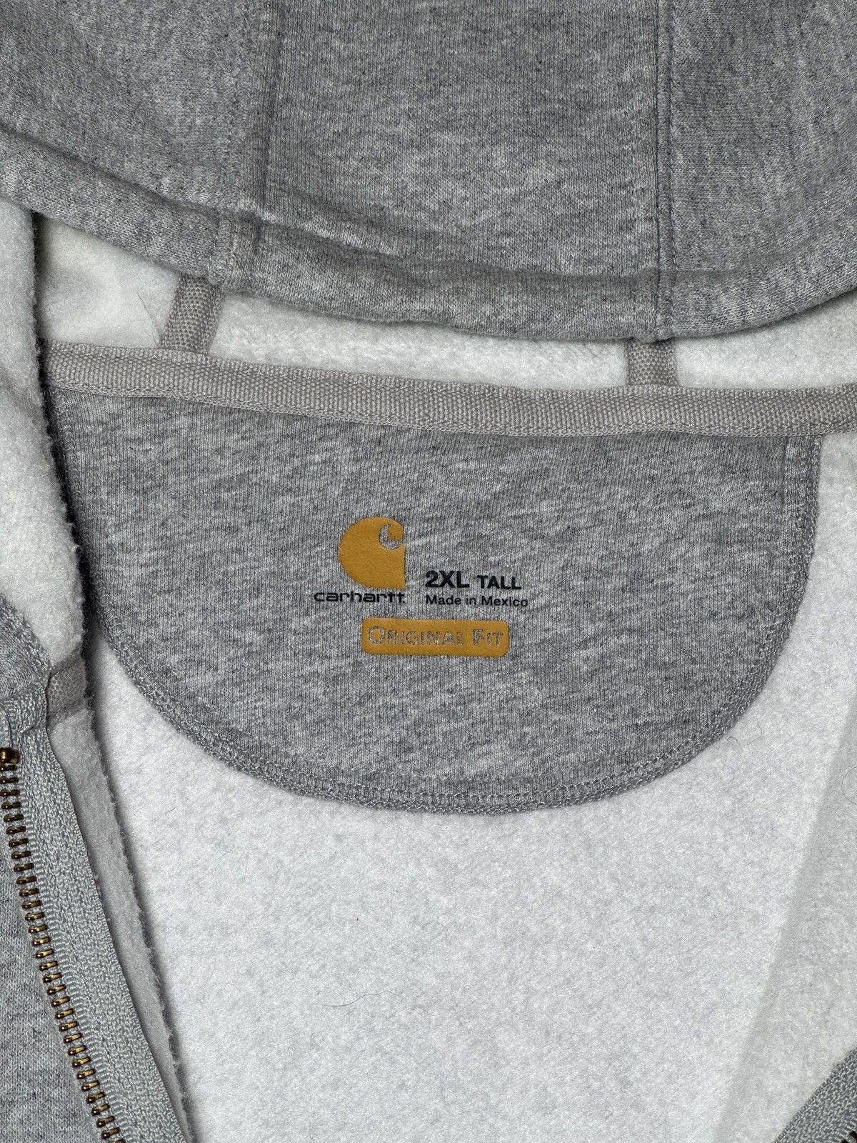 Carhartt Y2K Carhartt Workwear Full Zip 2XL Gray Hoodie Sweatshirt Size US XXL / EU 58 / 5 - 2 Thumbnail