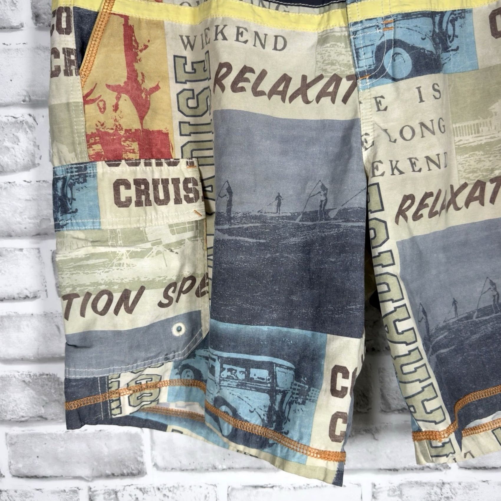 Tommy Bahama Tommy Bahama Relax Swim Trunks Mens Size L Cotton Blend Multicolor Size US 33 - 3 Thumbnail