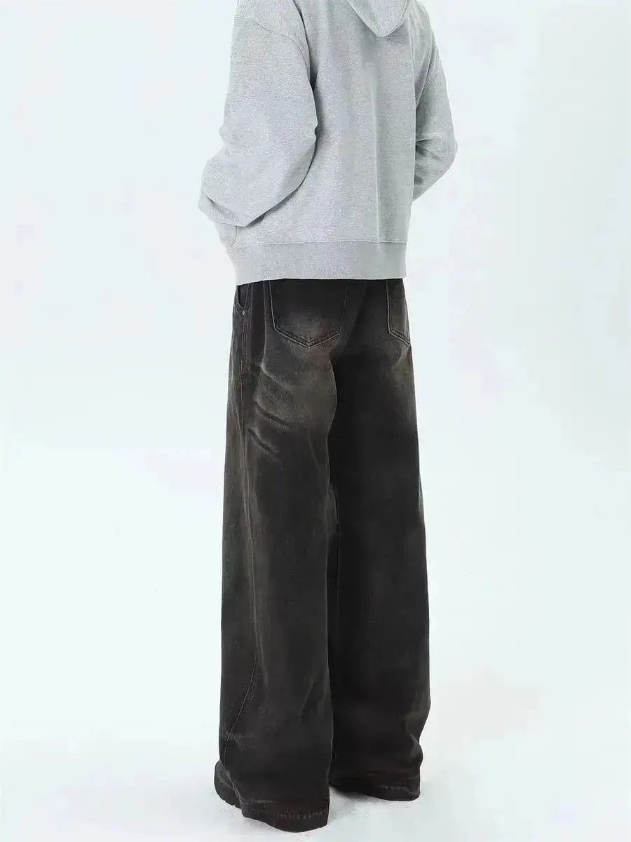 Japanese Brand Vintage street trash washed straight leg jeans Size US 32 / EU 48 - 6 Thumbnail
