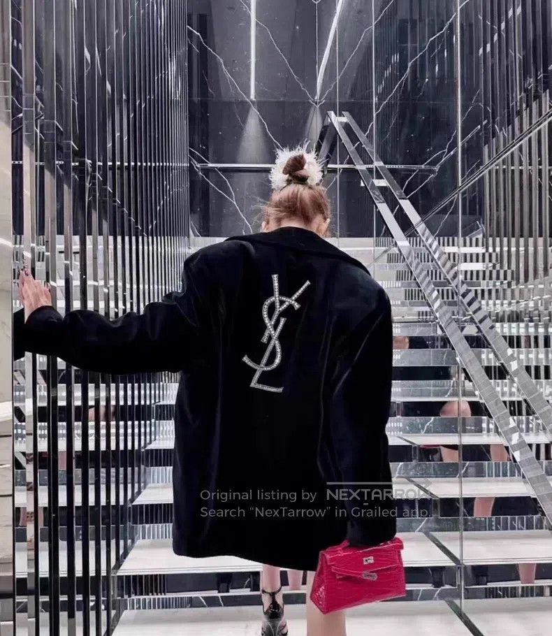 Saint Laurent Paris Saint Laurent Paris universal size Crystal Beaded Puffer Co Size US M / EU 48-50 / 2 - 9 Thumbnail