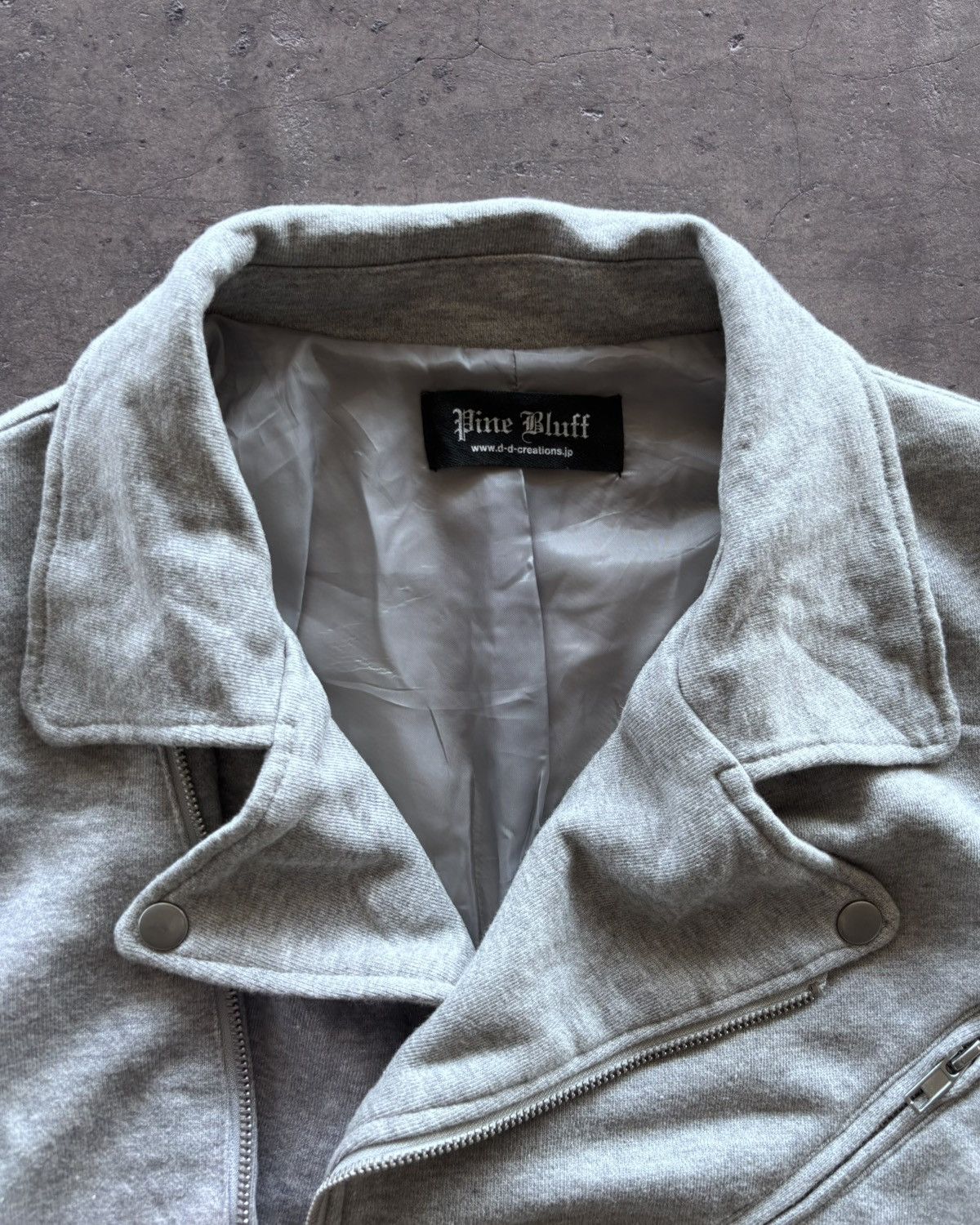 Japanese Brand Pine Bluff Assymetrical Grey Sweatshirt Jacket Size US M / EU 48-50 / 2 - 5 Thumbnail