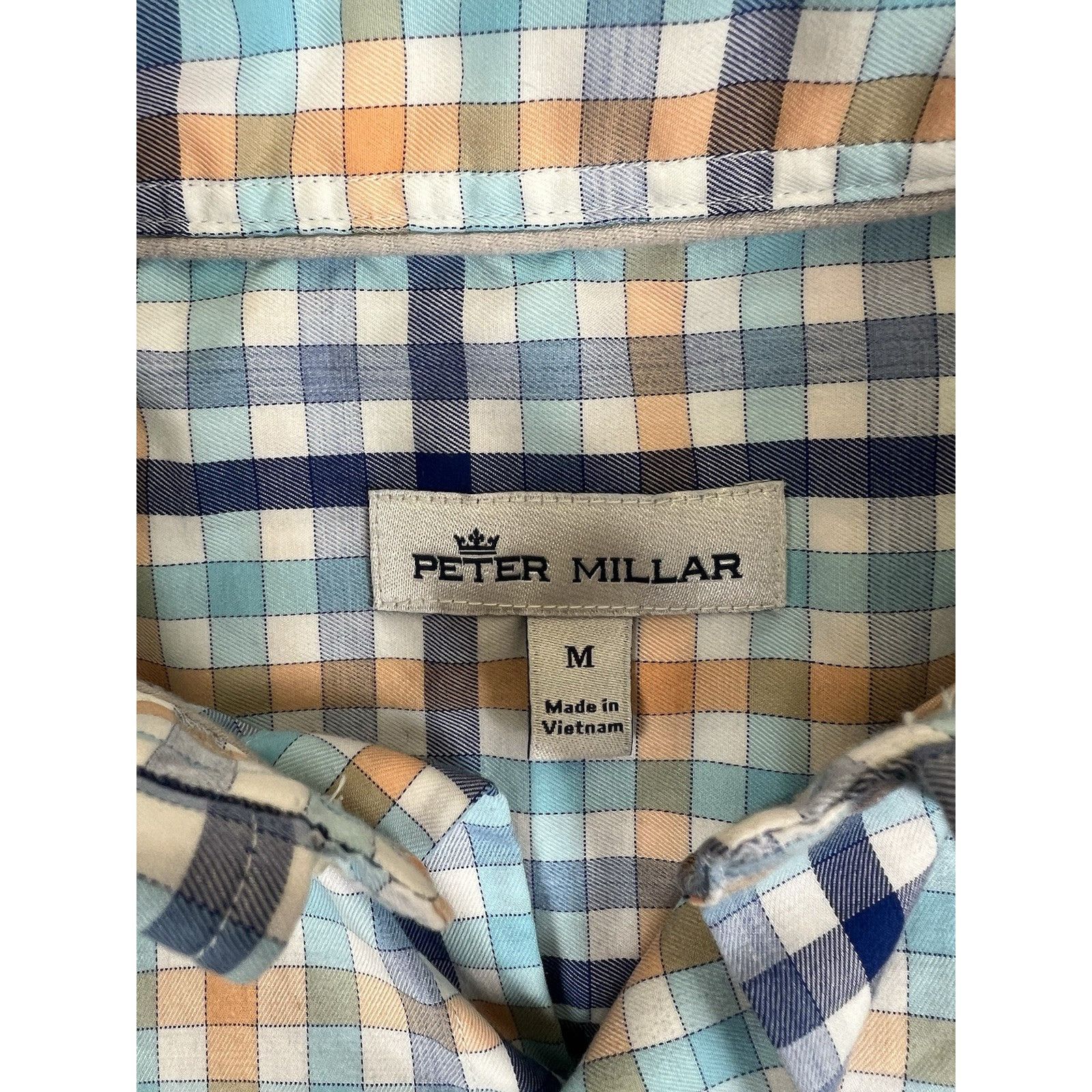 Peter Millar Peter Millar Short Sleeve Plaid Button Up Shirt Size Medium Size US M / EU 48-50 / 2 - 3 Thumbnail