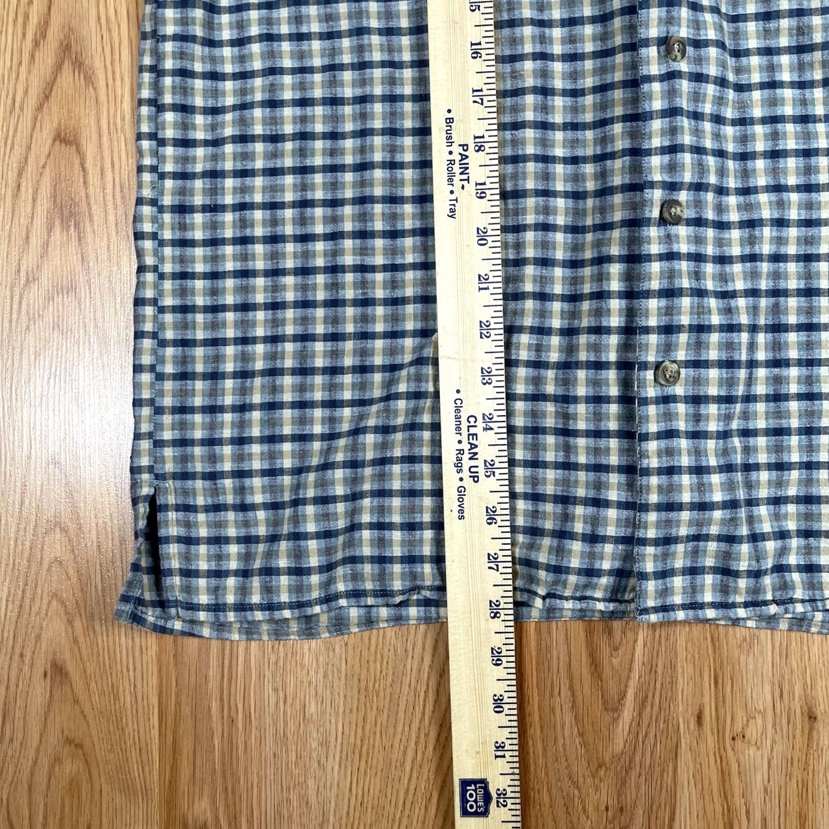 Bill Blass Bill Blass Shirt Men’s S Small Linen Blend Check Button Up Short Sleeve Casual Mens Shirt Size US S / EU 44-46 / 1 - 3 Thumbnail