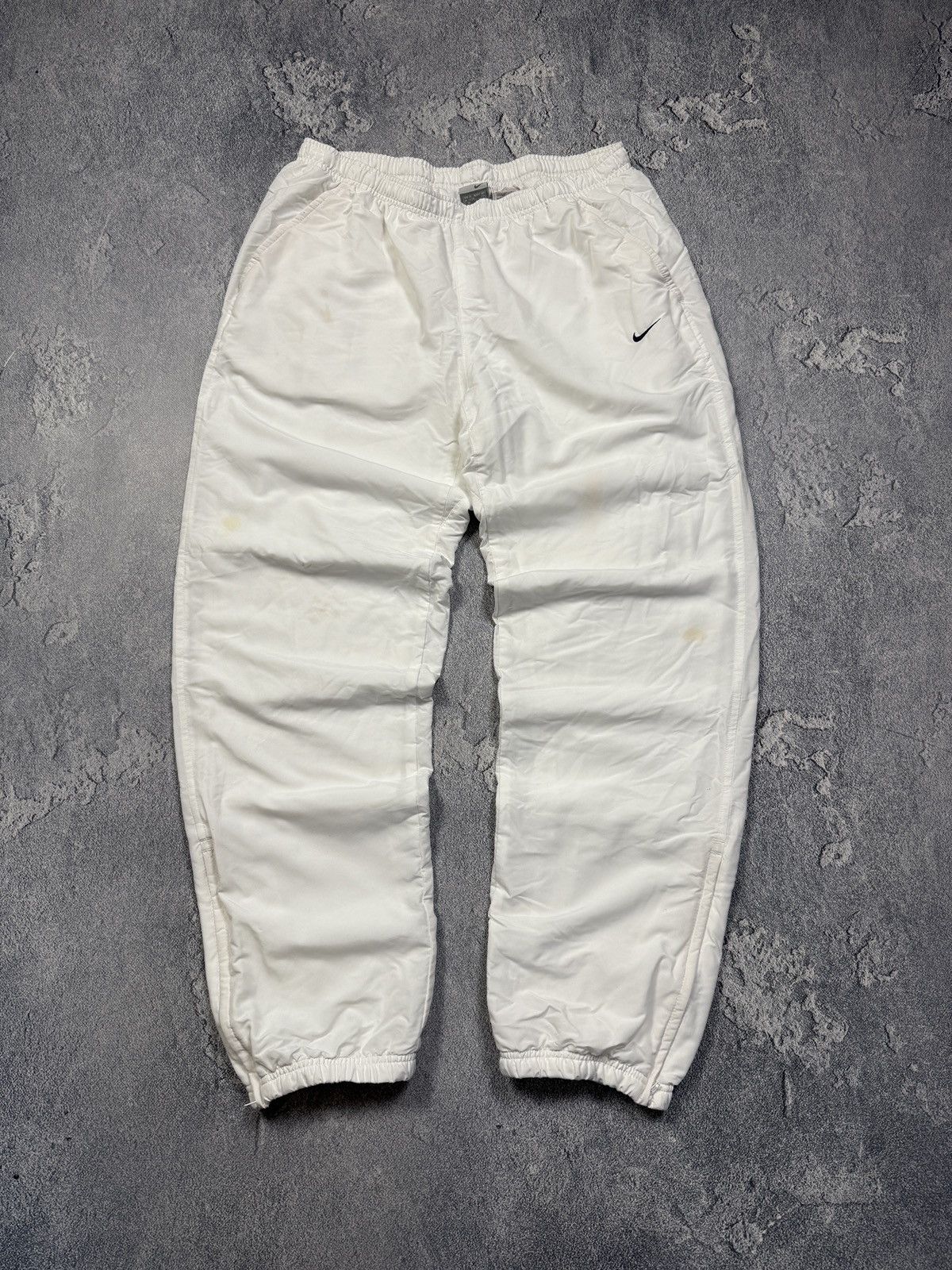 Nike Nike vintage white track pants small swoosh 2000s Size US 36 / EU 52 - 1 Thumbnail