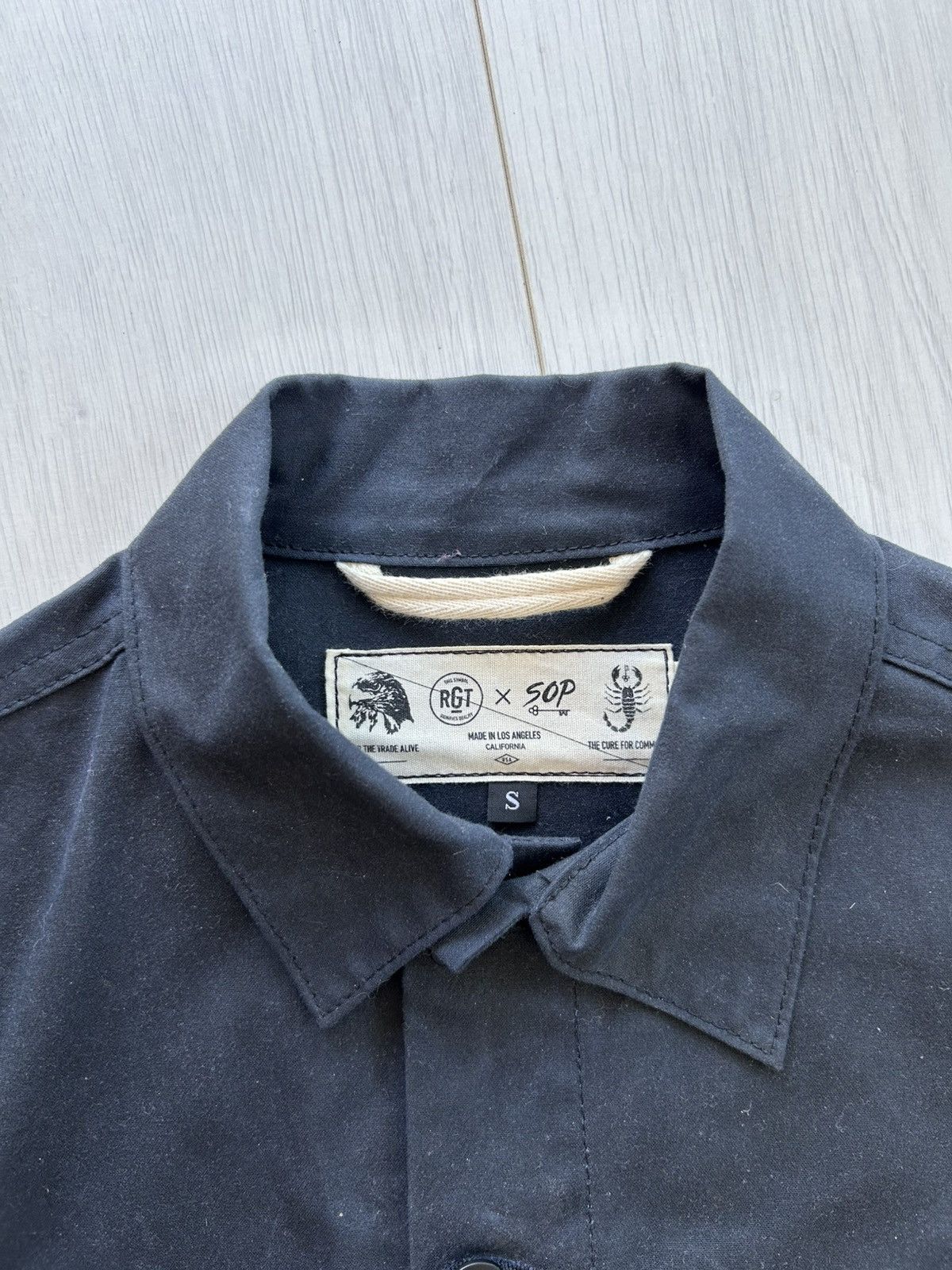Rogue Territory × Snake Oil Provisions Black Waxed Canvas Cruiser Jacket Size US S / EU 44-46 / 1 - 4 Thumbnail