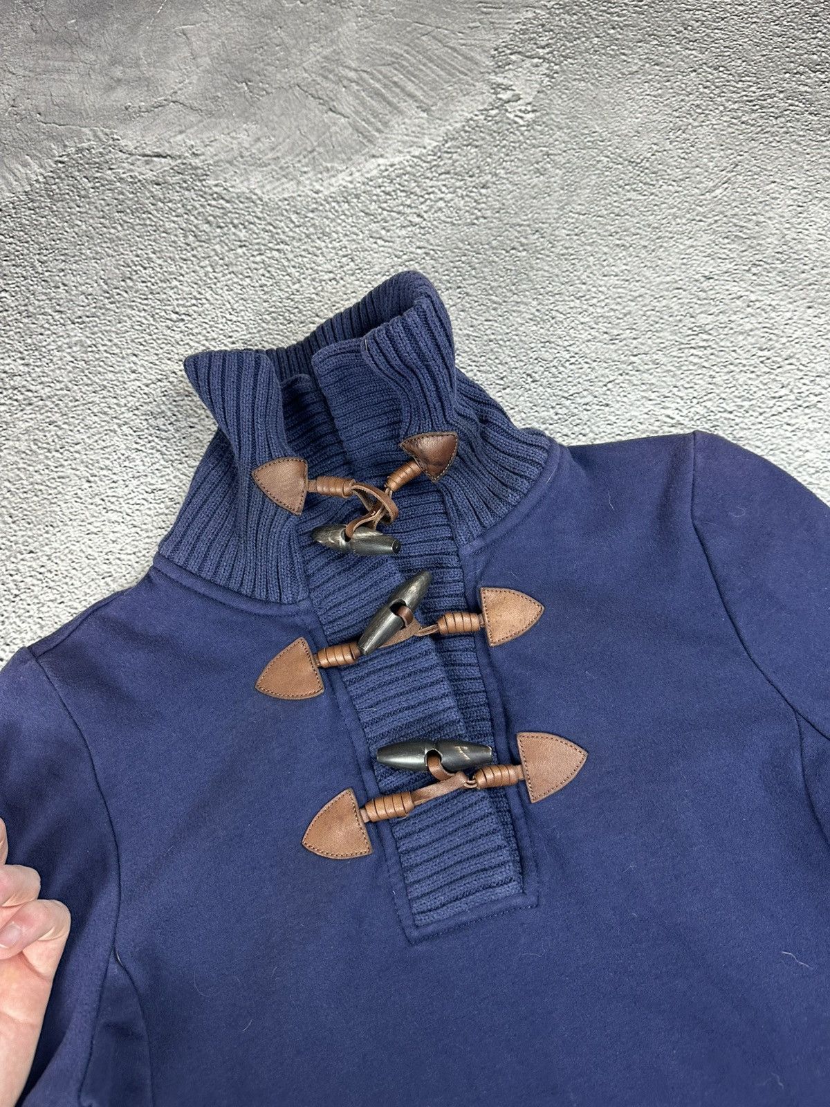 Polo Ralph Lauren Ralph Lauren Women’s Longline Navy Hoodie Toggle Vintage Y2K Size S / US 4 / IT 40 - 10 Thumbnail