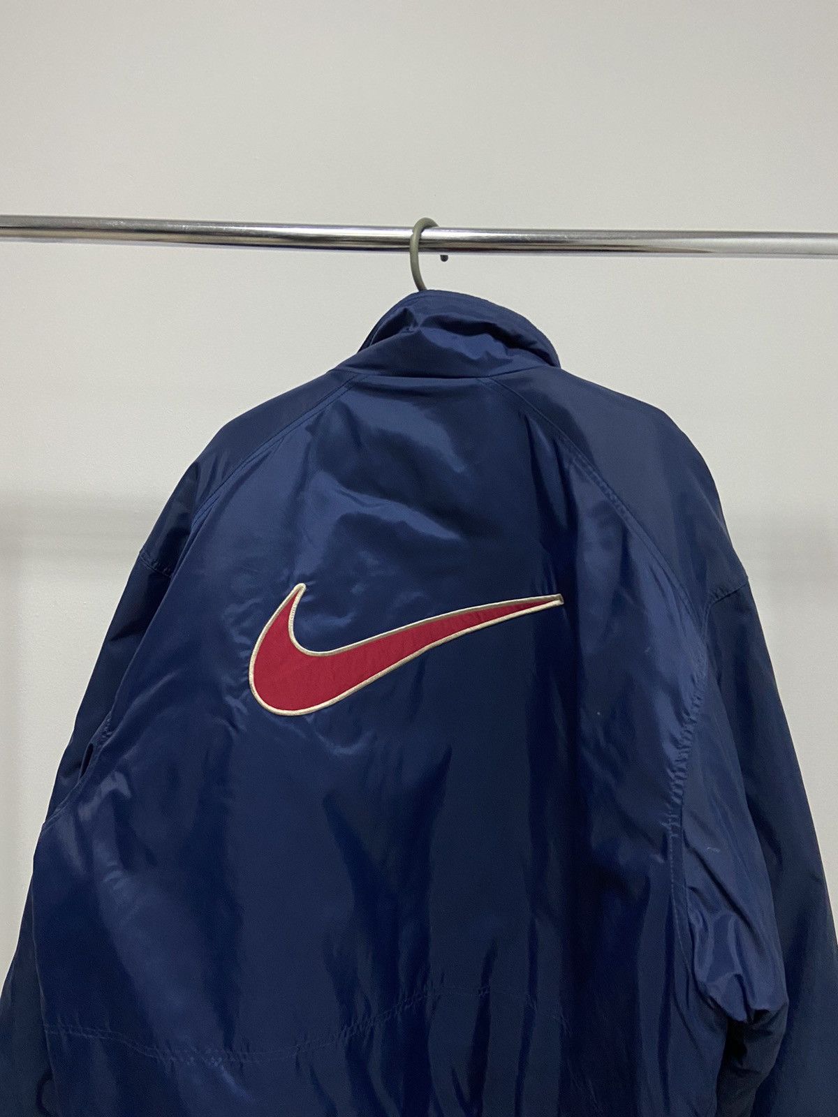 Nike × Vintage Nike Puffer Jacket big Logo Vintage Swoosh Size US XL / EU 56 / 4 - 2 Thumbnail