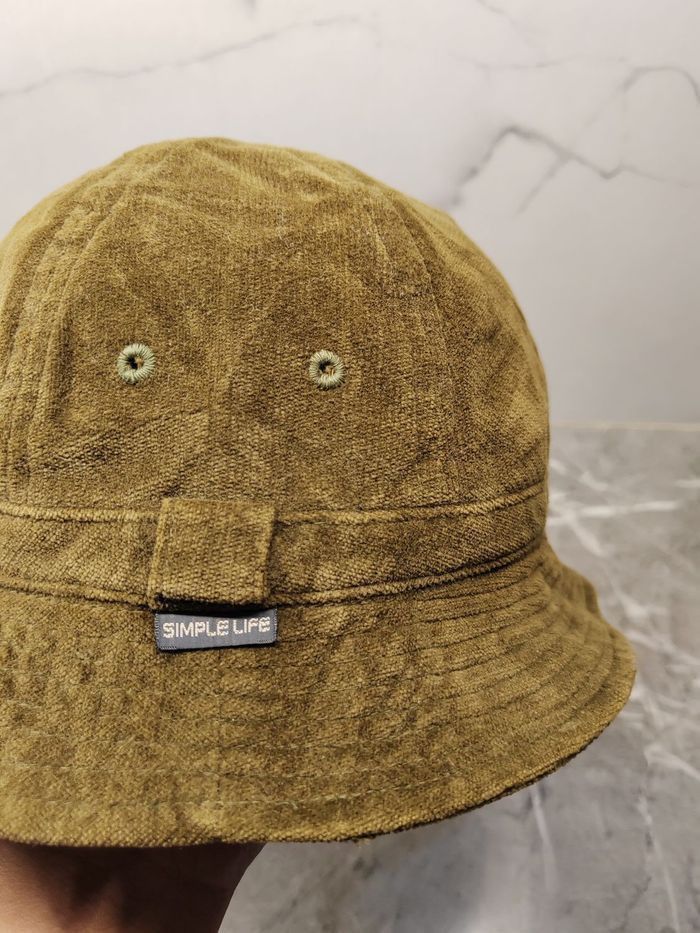 Japanese Brand Vintage Simple Life Velvet Style Bucket Hat Size ONE SIZE - 3 Thumbnail