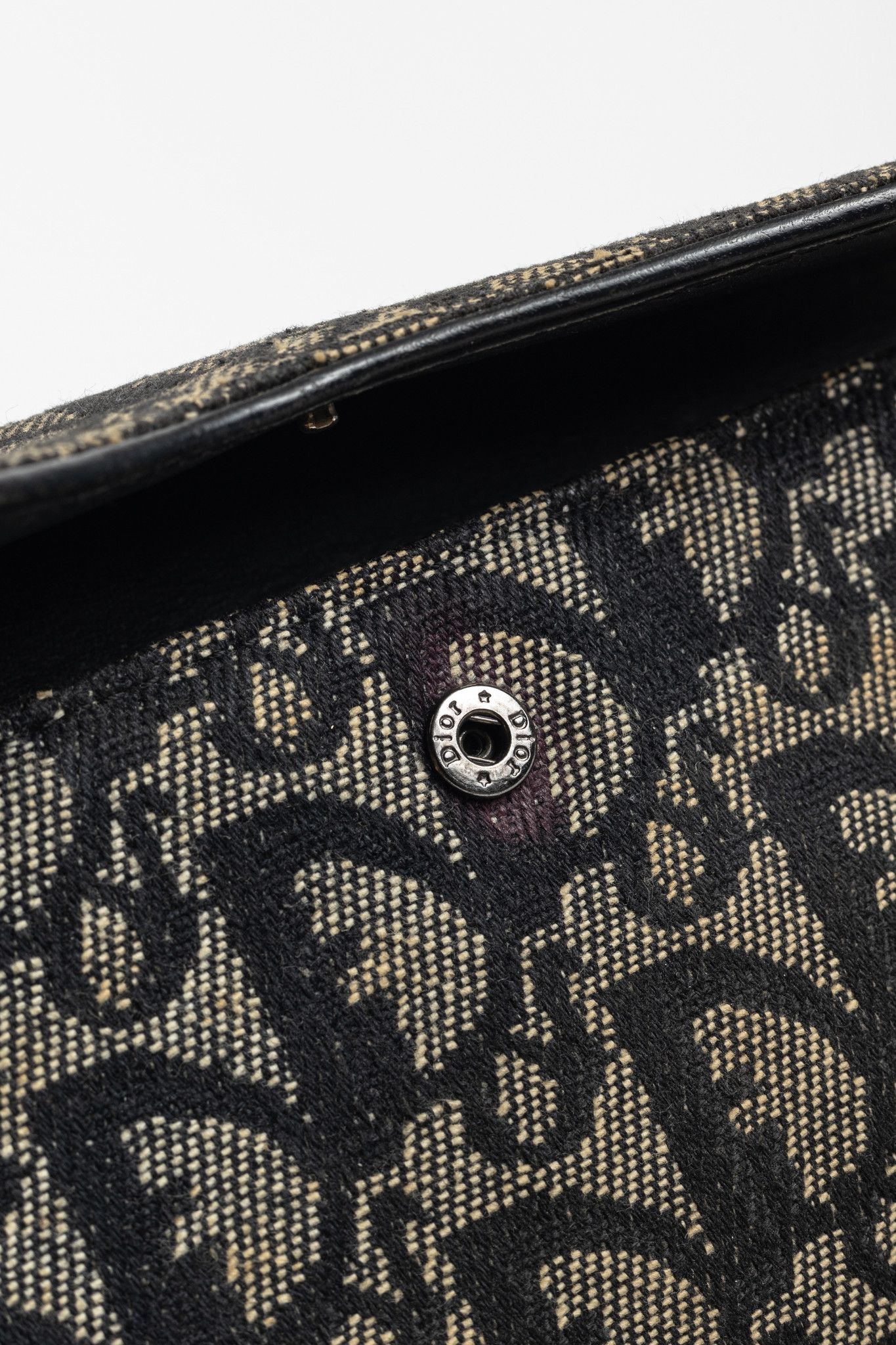 Dior Christian Dior Saddle Noir Logo-Monogram Canvas Wallet Size ONE SIZE - 7 Thumbnail