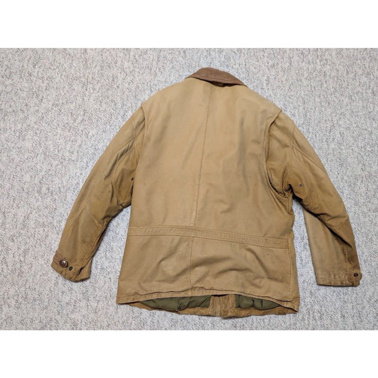 Eddie Bauer VINTAGE Eddie Bauer Field Coat Men's Leather 44 Brown broke-in patina 44 chest 44 in 44 Mens Size US L / EU 52-54 / 3 - 2 Thumbnail