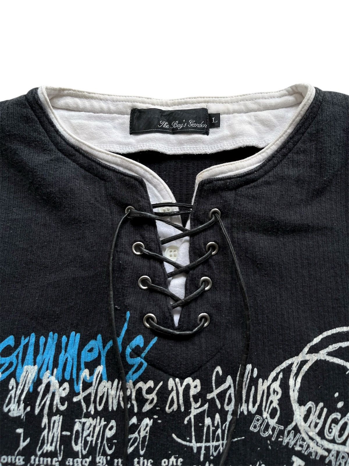 Le Grande Bleu (L.G.B.) Y2K The Bay's Garden Poem Laces up Lgb Style Size US L / EU 52-54 / 3 - 3 Thumbnail