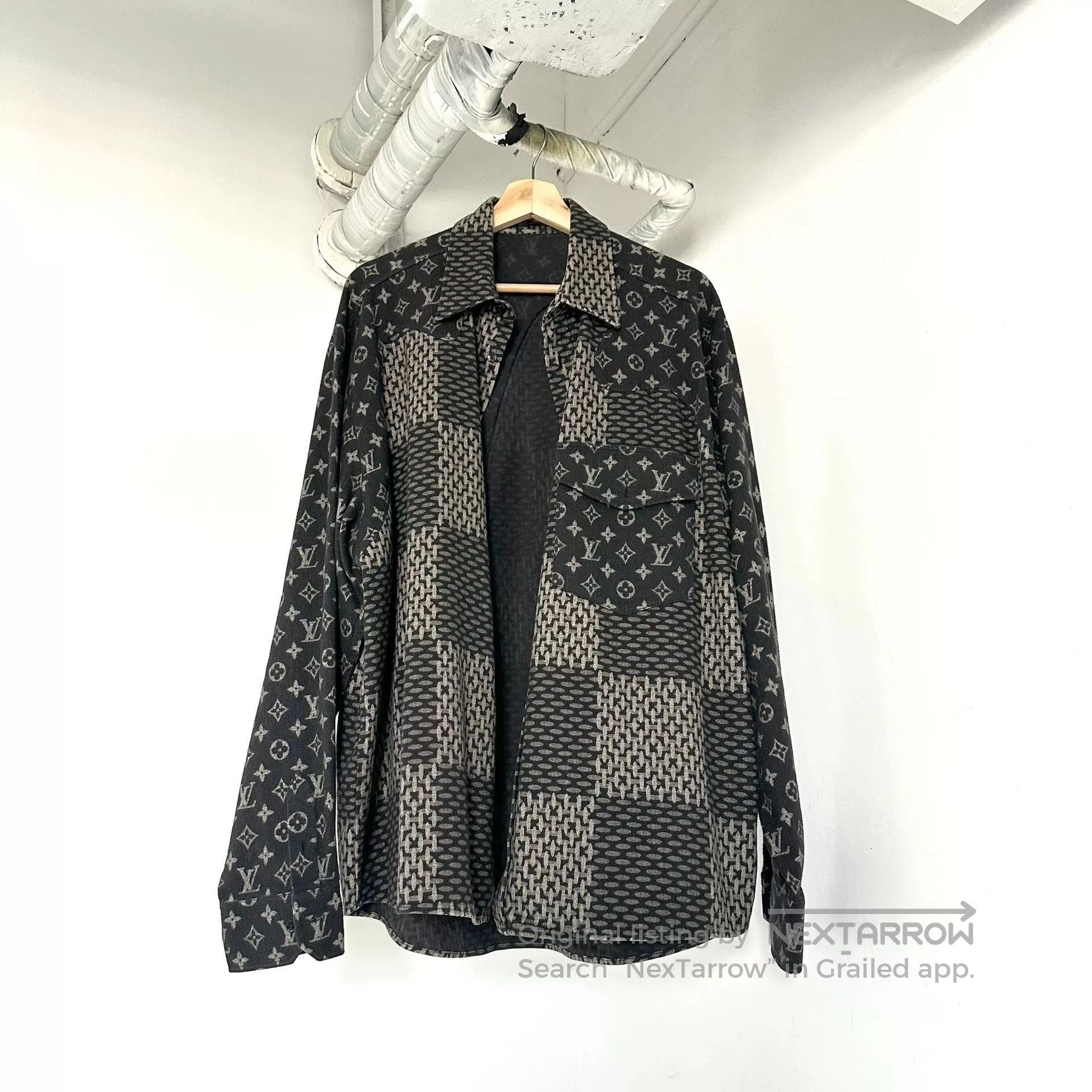Louis Vuitton Louis Vuitton x Nigo Patchwork Monogram Shirt. Size US XXL / EU 58 / 5 - 1 Thumbnail
