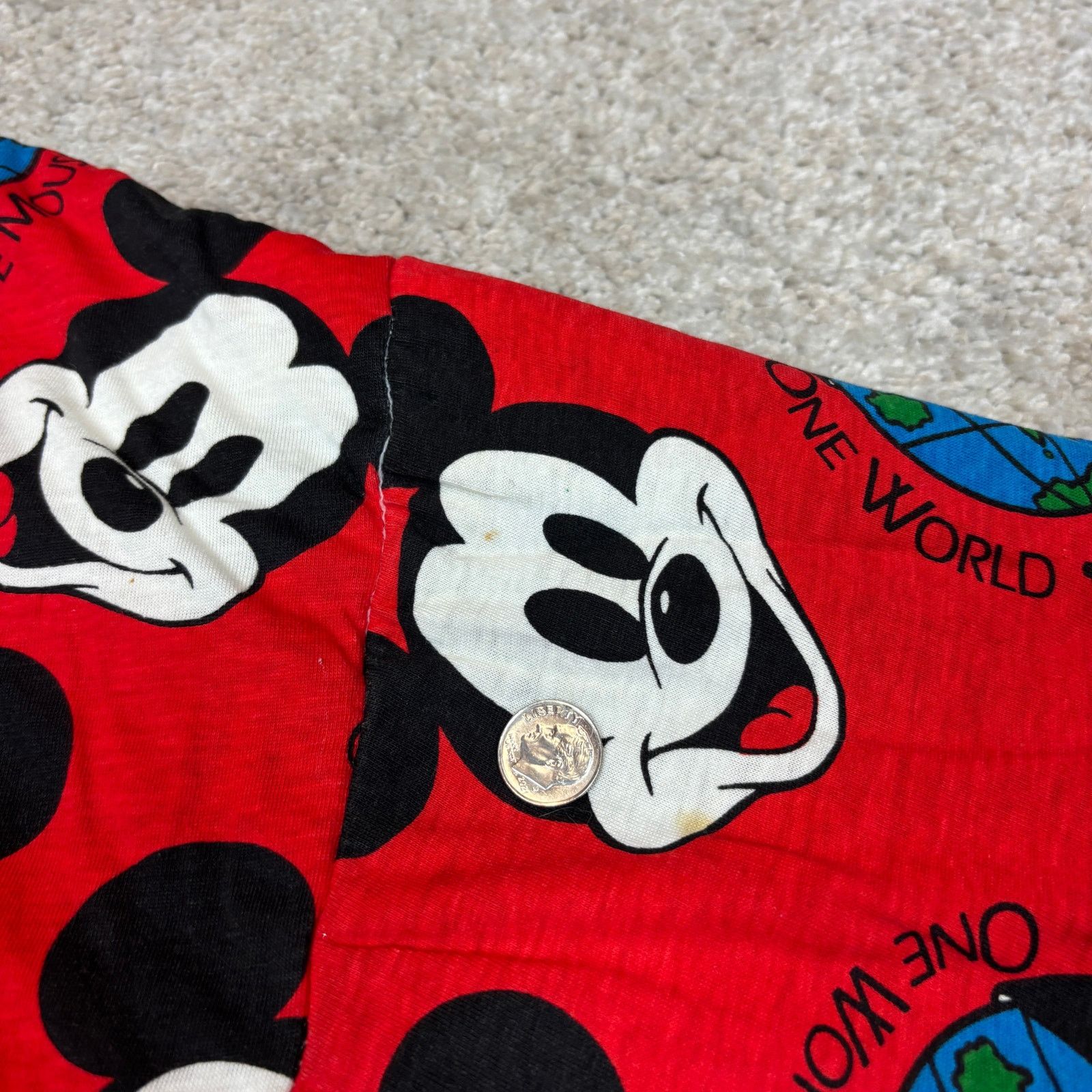 Disney Vintage 90s Mickeys Reversible Bomber AOP Jacket Men's XL Size US XL / EU 56 / 4 - 12 Thumbnail