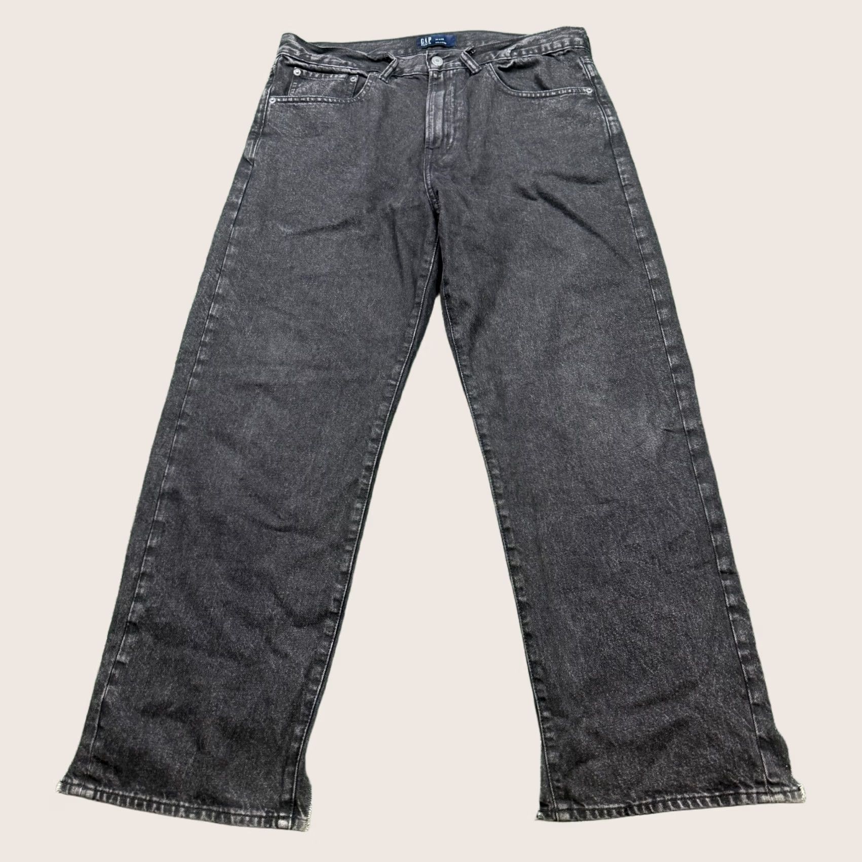 Gap Gap Denim Jeans Men's 34x32 Black Relaxed Fit Straight 5-Pocket Denim Century 1969 Vintage Gap 34 in 32 in Mens Jeans Black Gap 1969 Denim Jeans Size US 34 / EU 50 - 1 Thumbnail