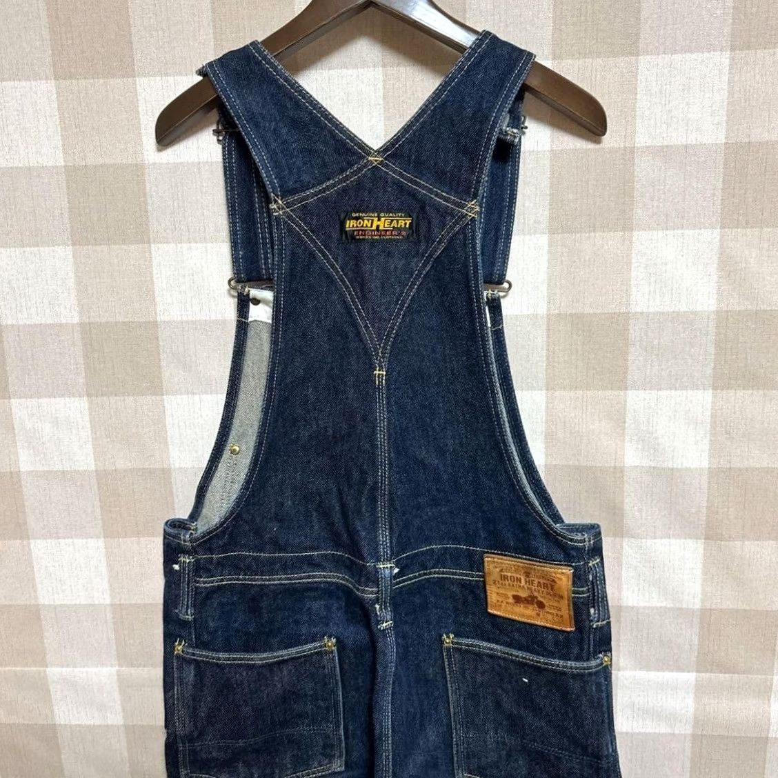 Iron Heart Iron Heart Overalls Mens M 21oz Double Knee Denim 805 Size US 31 - 4 Thumbnail