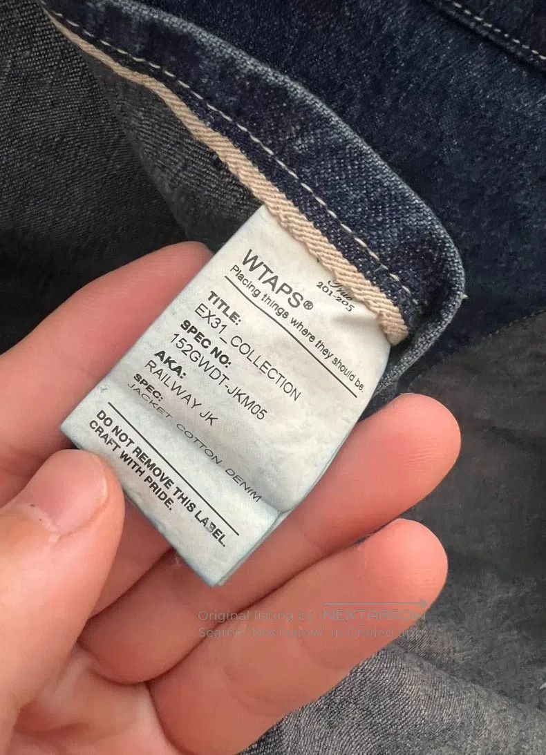 Wtaps Wtaps A denim jacket with ink splashes and denim Size US M / EU 48-50 / 2 - 2 Thumbnail