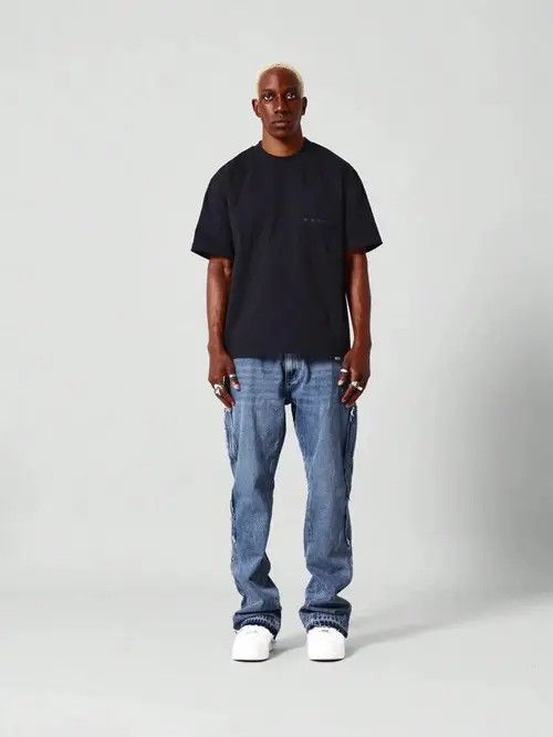 Japanese Brand × Vintage Stacked Workwear Skinny Jeans Size US 34 / EU 50 - 4 Thumbnail