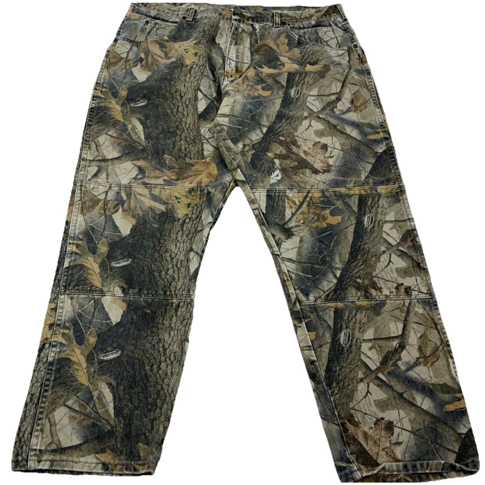 Wrangler VINTAGE Wrangler Jeans Men 40x28 Straight Camouflage Denim Brown 5-Pocket Wrangler Jeans Mens Straight 40x28 Camouflage Cotton Jeans Size US 40 / EU 56 - 2 Thumbnail