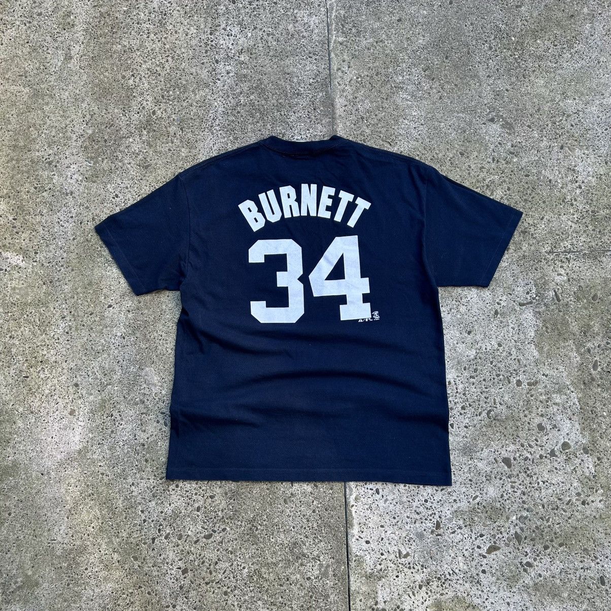 New York Yankees Vintage New York Yankees NY #34 Burnett T Shirt Size US XL / EU 56 / 4 - 3 Thumbnail