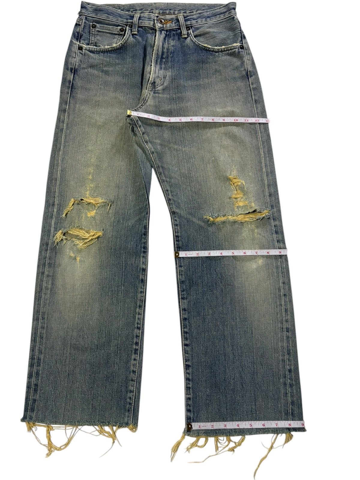 Edwin × Japanese Brand Vintage Japanese Edwin 505x Selvedge Mud Wash Baggy Jeans Size US 30 / EU 46 - 15 Thumbnail