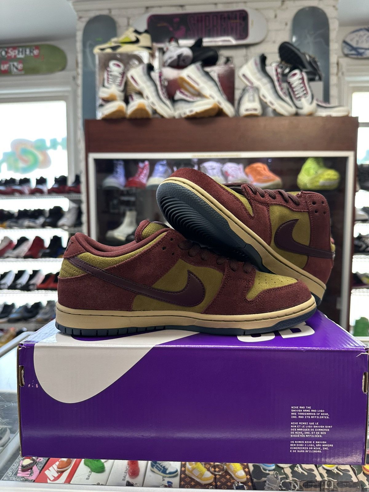 Nike Nike SB ‘Olive Flaco’ Dunk Low Size US 8.5 / EU 41-42 - 2 Thumbnail