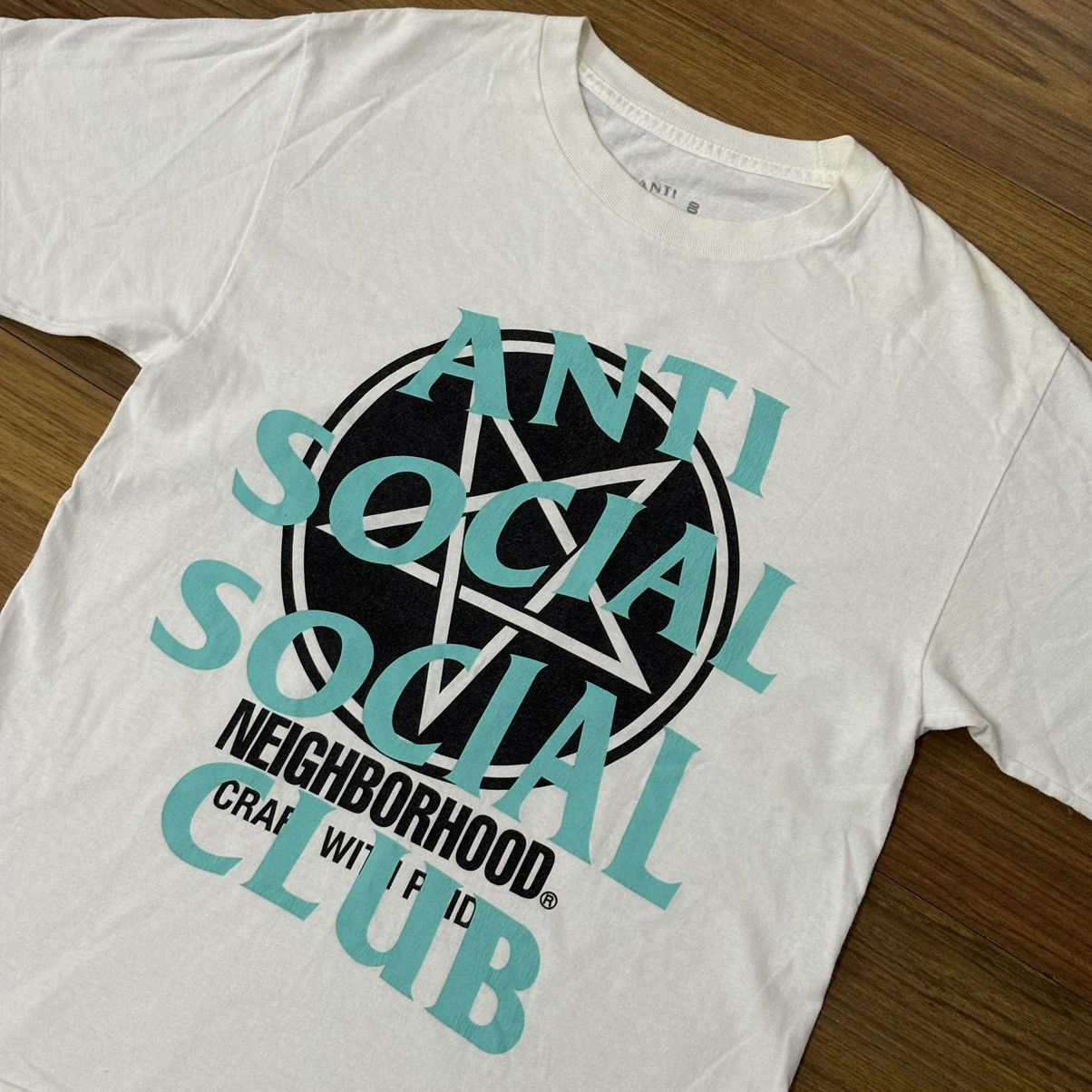 Anti Social Social Club × Japanese Brand × Neighborhood Anti Social Social Club x Neighborhood Filth Fury Tee White Size US M / EU 48-50 / 2 - 2 Thumbnail