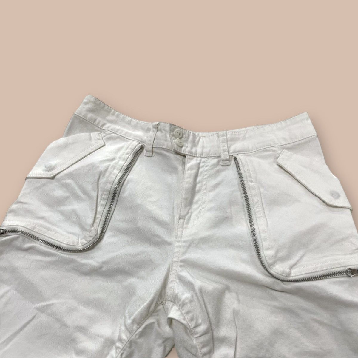 If Six Was Nine Atsuro Tayama White Cinched Pants Size US 38 / EU 54 - 3 Thumbnail