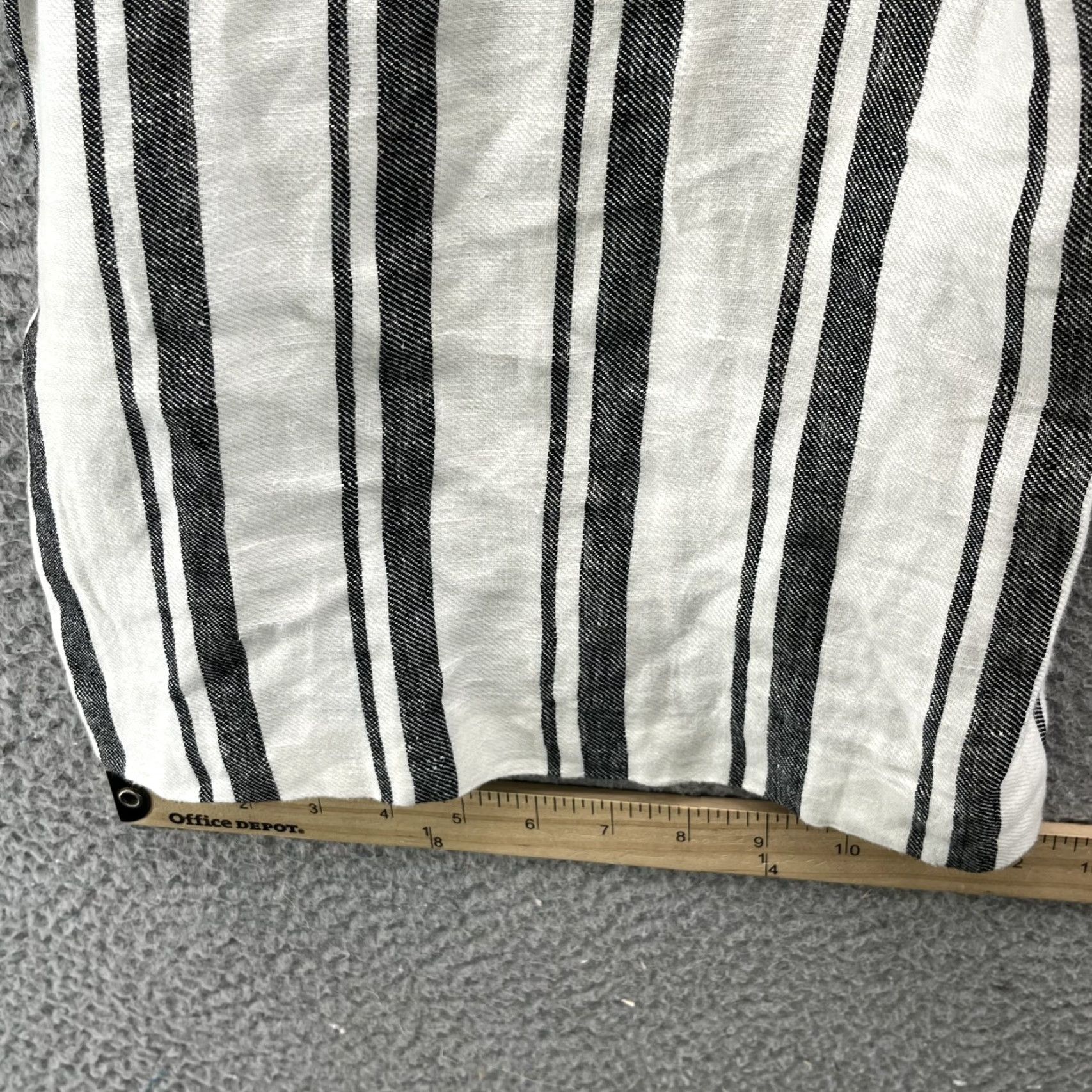 Old Navy Alice + Olivia 100% Linen Jumpsuit Womens Medium Stripe Cocktail 90s Chic Travel Vintage No - Size 32" / US 10 / IT 46 - 7 Thumbnail