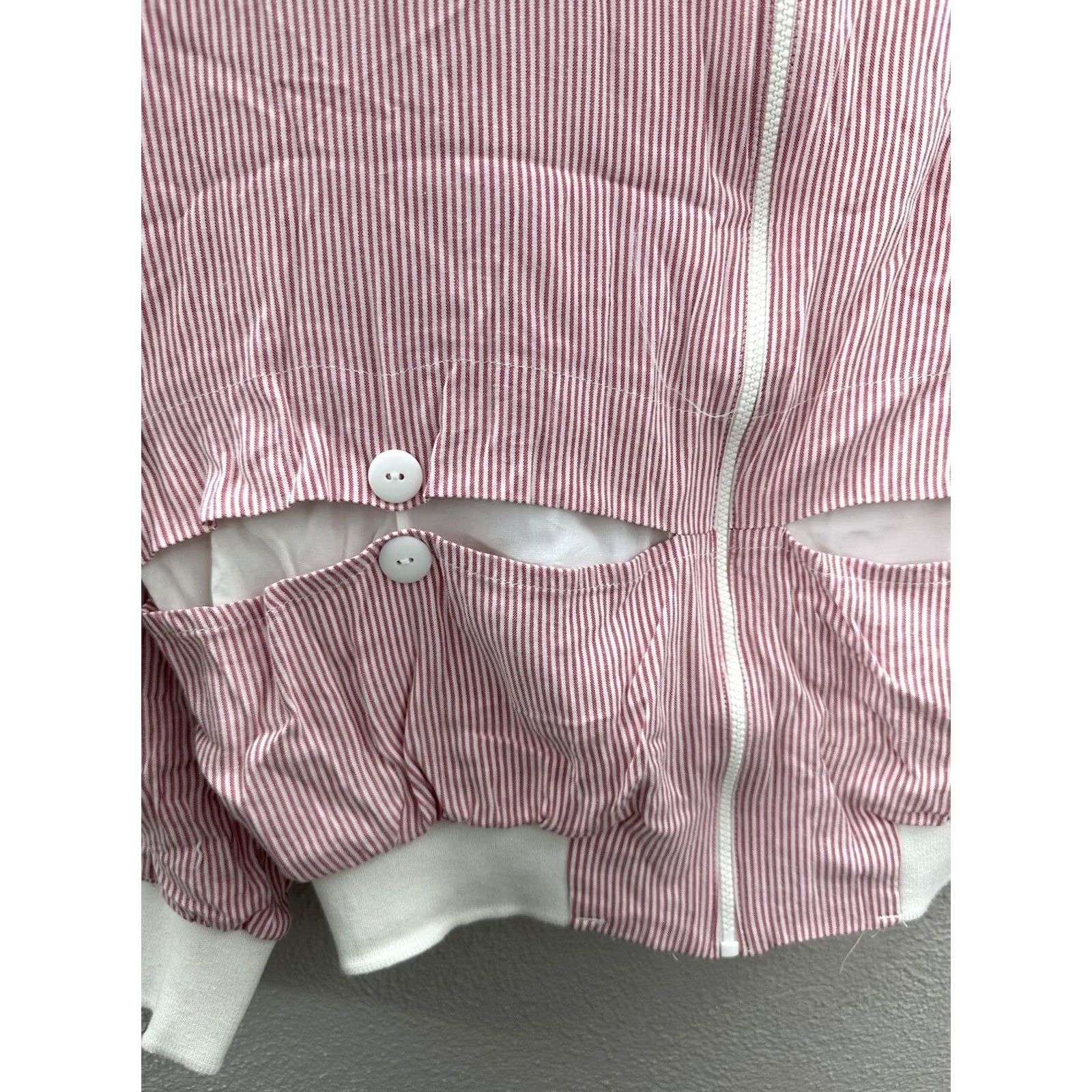 Vintage VINTAGE Thats me! Red White Striped Zip Up Jacket and Pants Womens Size 11/12 80s 90s Size 34" / US 12 / IT 48 - 2 Thumbnail