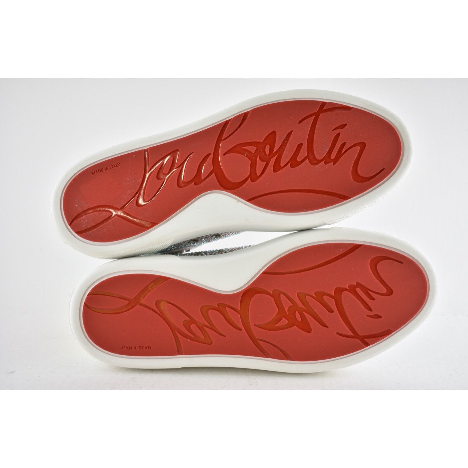 Christian Louboutin Super Louis Strass Flat SD AB Crystal High Top Sneaker 38 Size US 8 / IT 38 - 12 Thumbnail