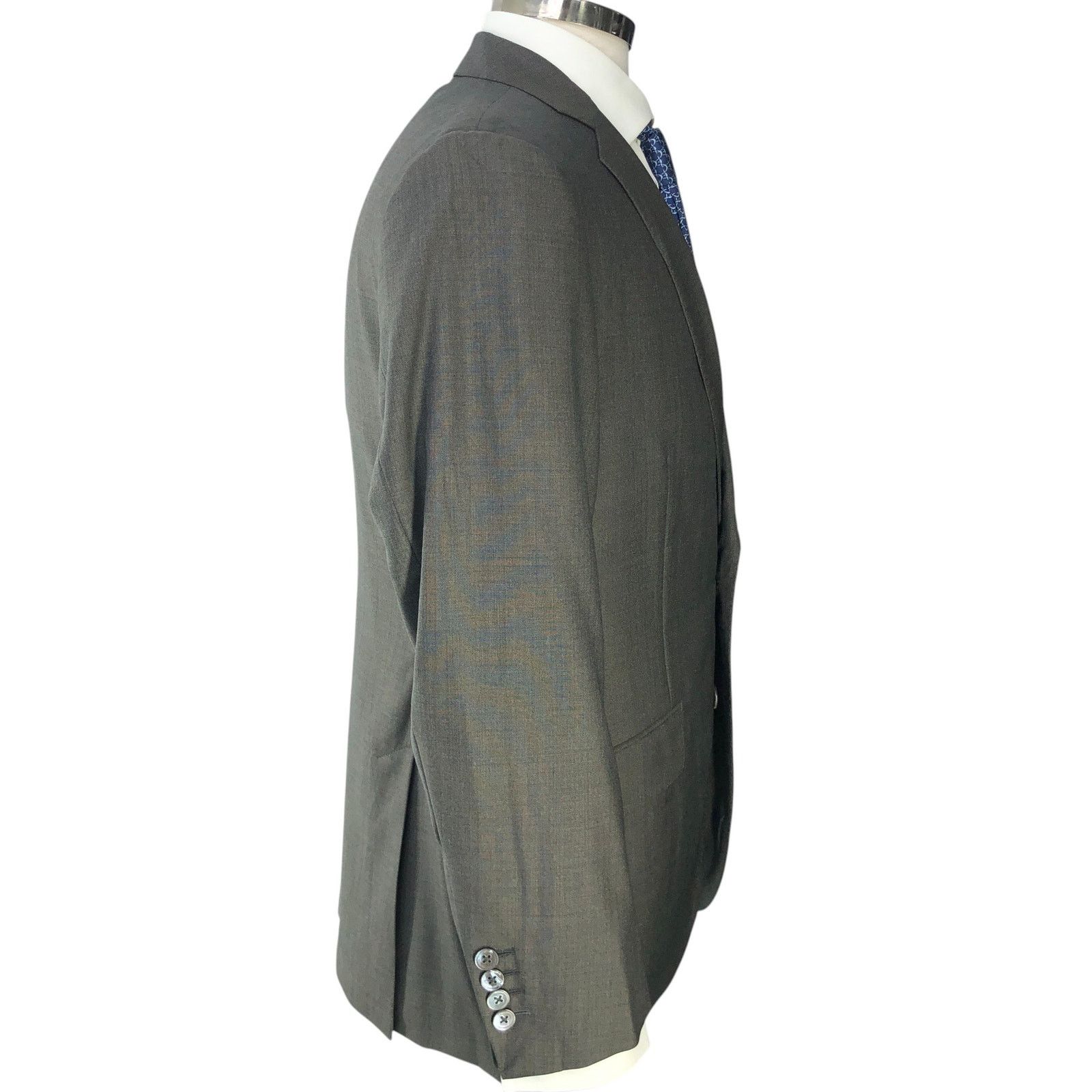 J.Hilburn J Hilburn 40S Sport Coat Blazer Revenge Super 150s Gray $976 Size 40S - 11 Thumbnail