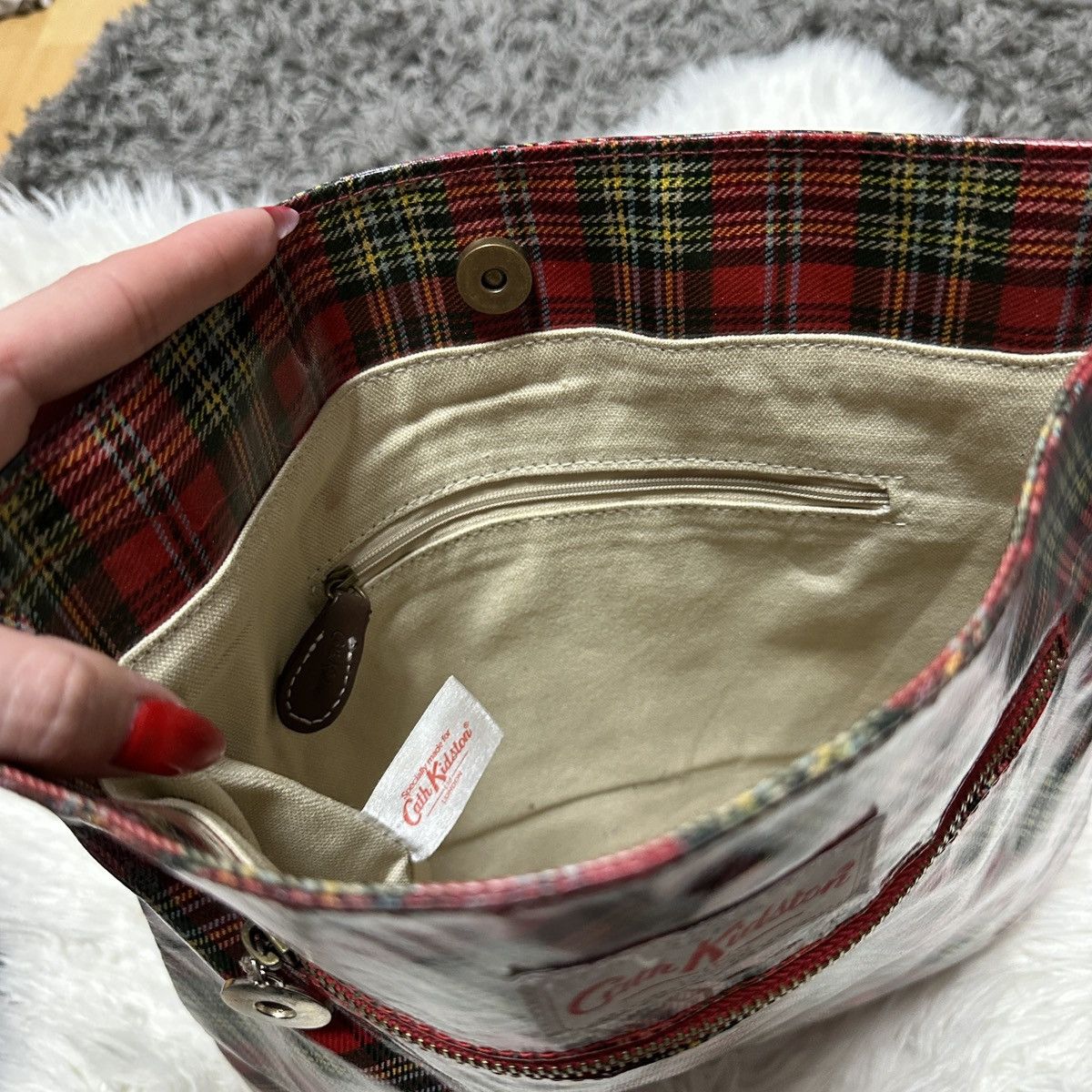 Other Cath Kidston Tartan Crossbody / Shoulder Bag – Strap Missing Size ONE SIZE - 7 Thumbnail