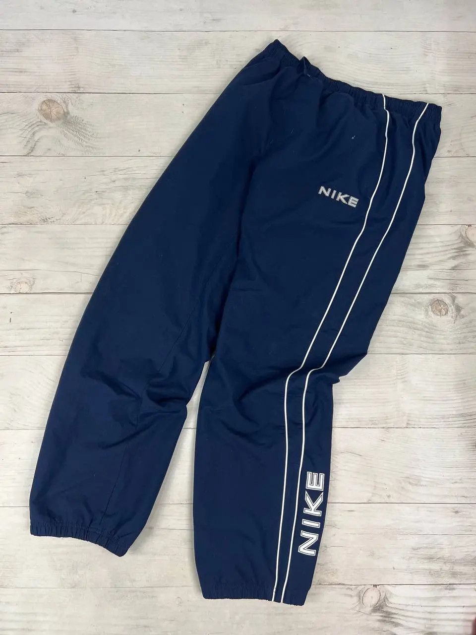 Nike Vintage Nike Track Pants 00s Striped Nylon Y2K Baggy Size US 34 / EU 50 - 1 Thumbnail