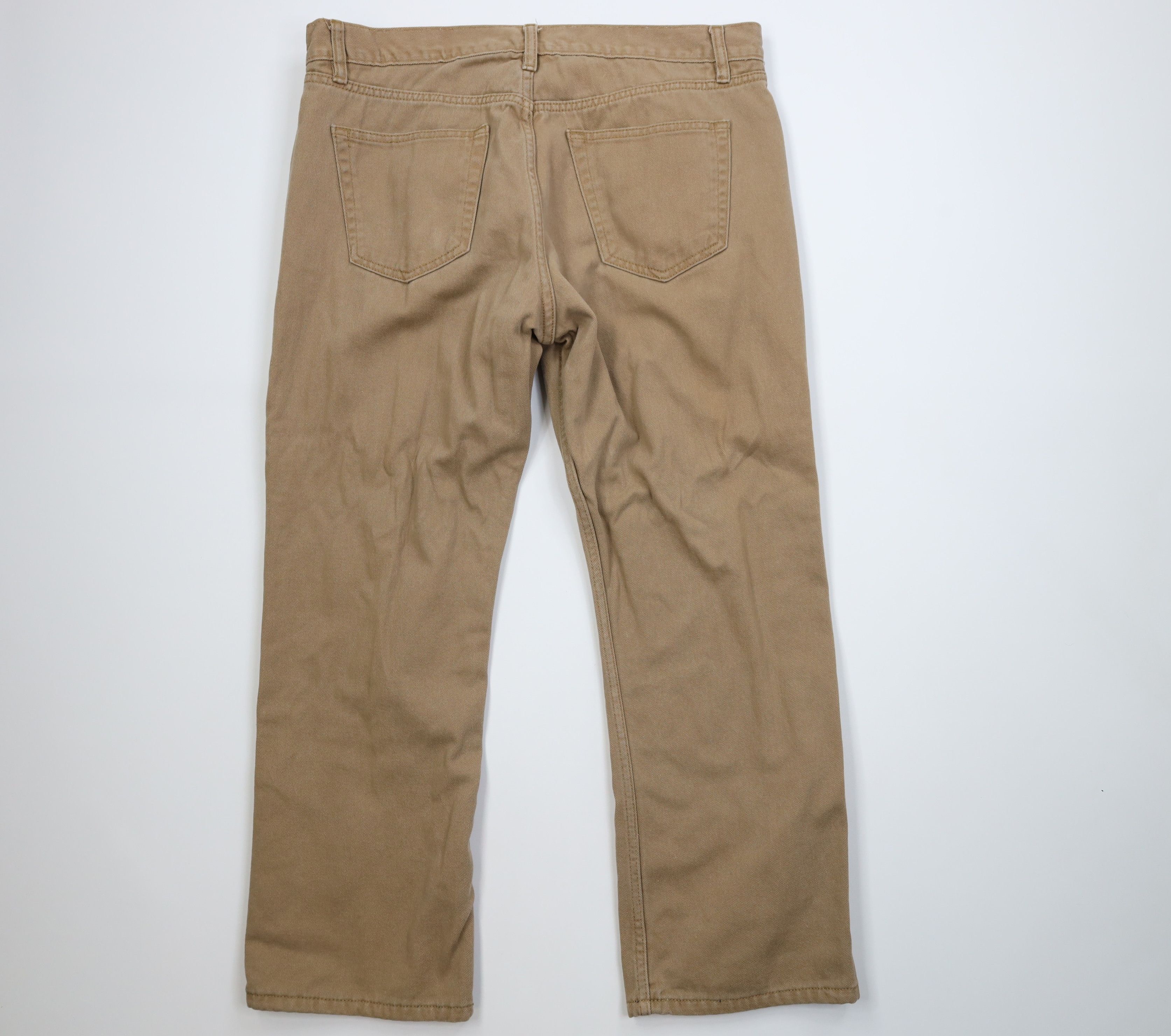 Vintage Vintage Streetwear Heavy Flannel Lined Wide Leg Jeans Beige Size US 38 / EU 54 - 8 Thumbnail
