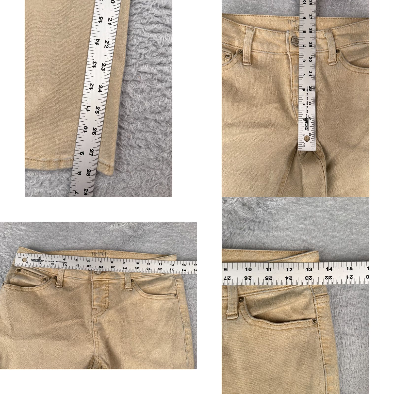 Vintage VINTAGE Time And Tru Women’s Jeans Pants Bootcut 26x28 Cotton Blend Beige Denim Size 28" / US 6 / IT 42 - 8 Thumbnail