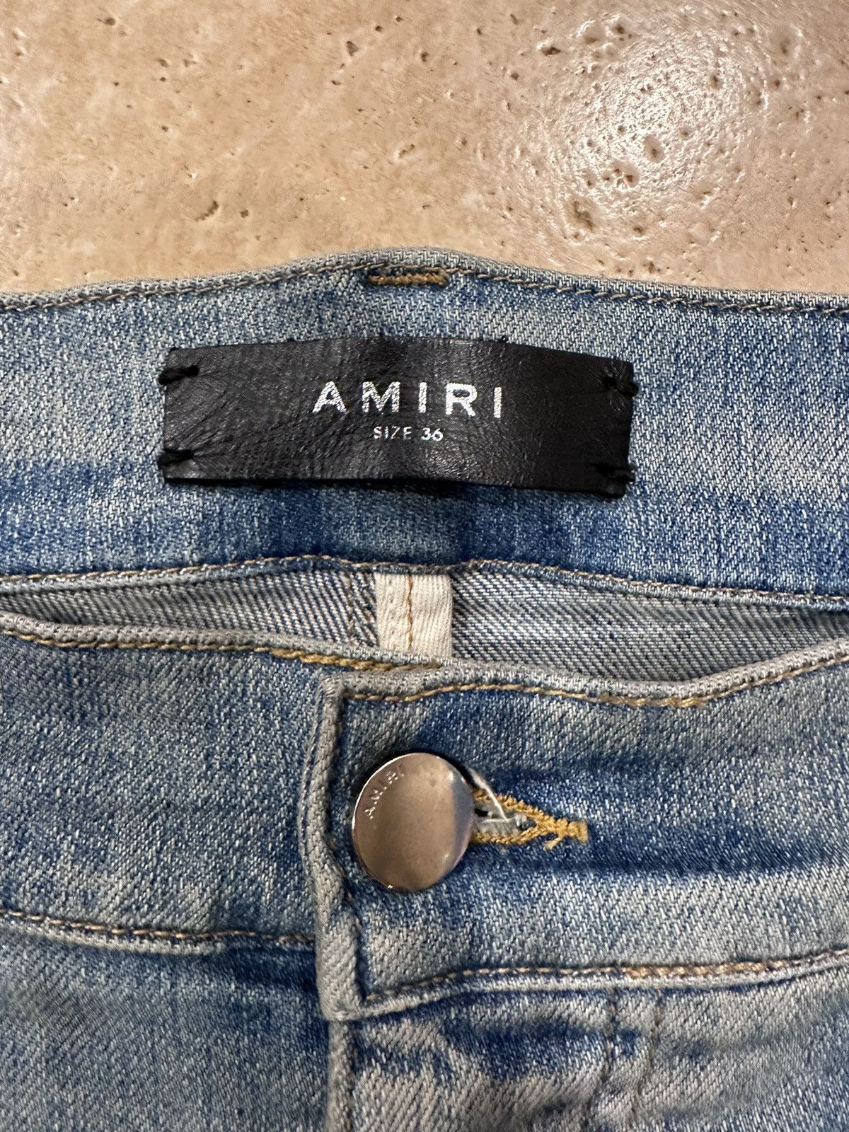 Amiri Amiri Mx1 Red Plaid Flannel Patch Clay Indigo Denim Jean Size US 36 / EU 52 - 6 Thumbnail