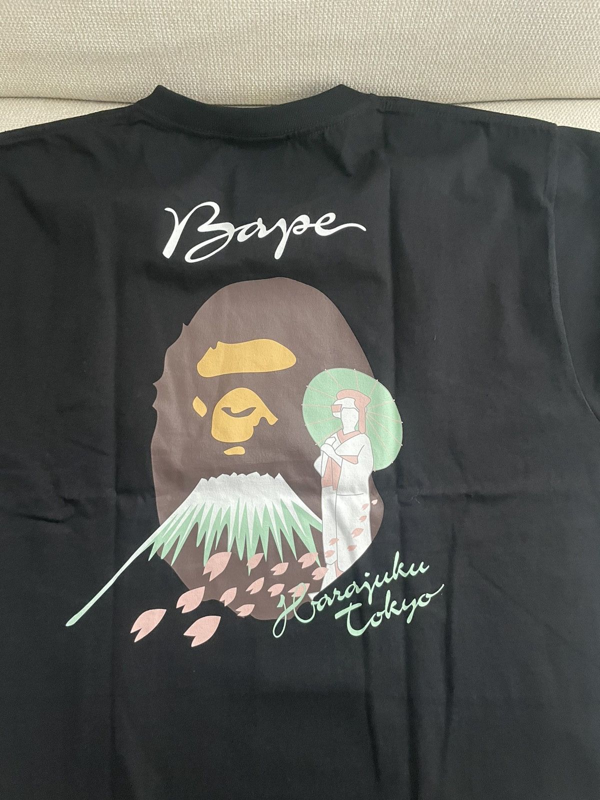image of Bape Japan Culture Tee in Black, Men's (Size Large)