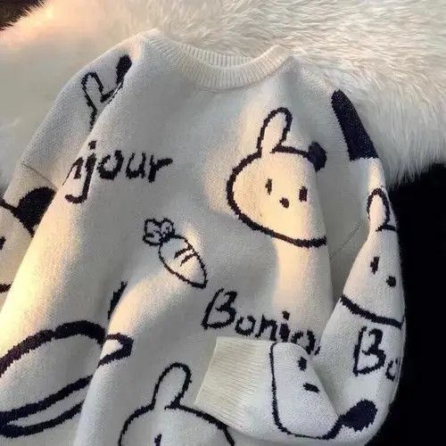 Japanese Brand Rabbit pullover sweater Size ONE SIZE - 5 Thumbnail