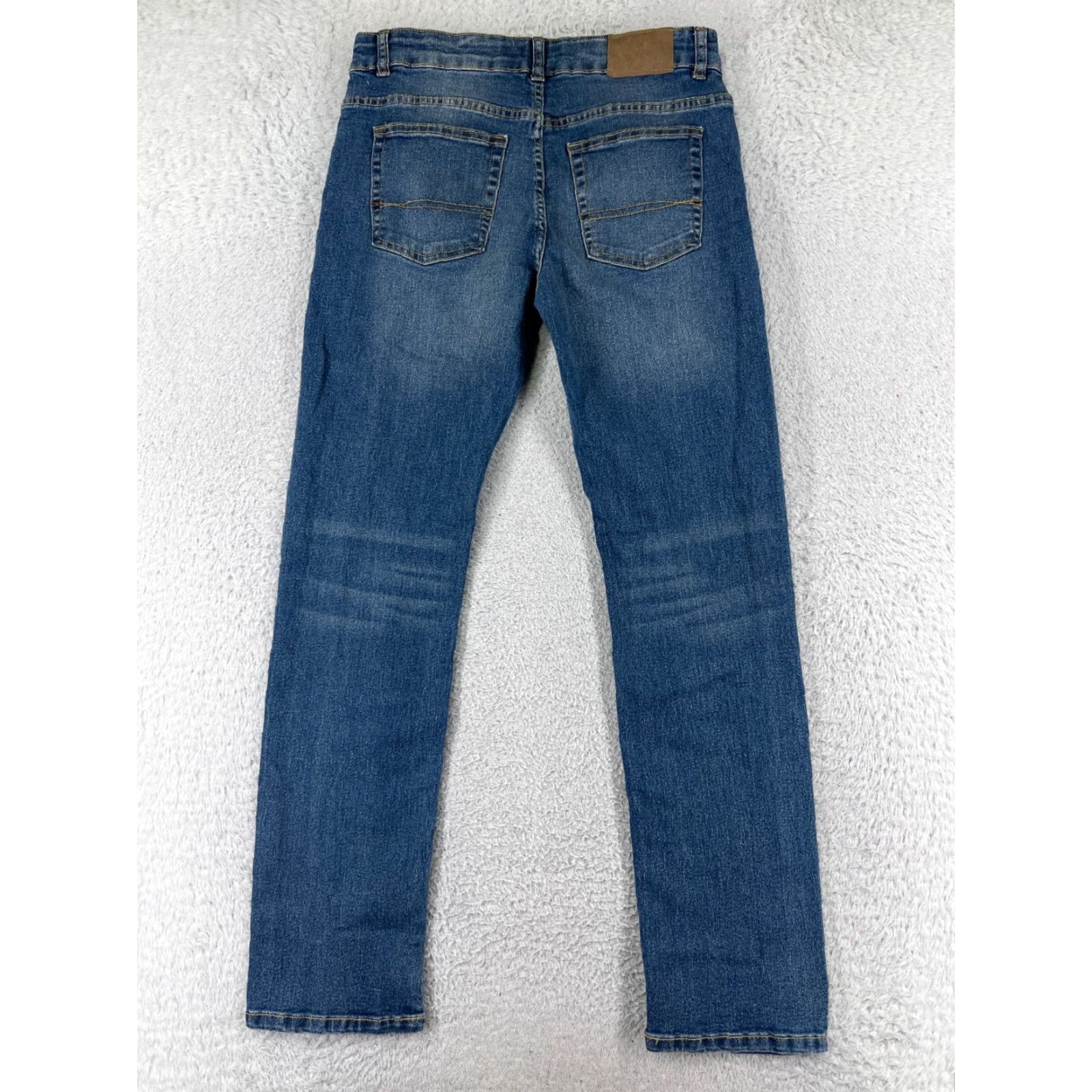 Tommy Hilfiger Tommy Hilfiger Jeans Juniors 18 Blue Denim Straight Leg Cotton Blend 27x30 Women's 5-Pocket Design Mid Rise Size 40" / US 18 - 2 Thumbnail