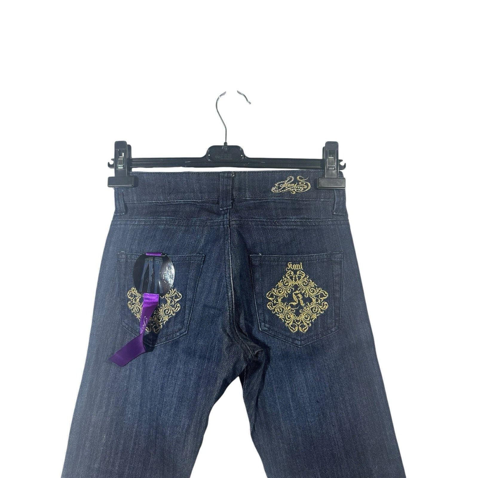 Karl Kani Vintage Karl Kani Women’s Straight Jeans Y2K 90s 2000s W26 Size 26" / US 2 / IT 38 - 4 Thumbnail