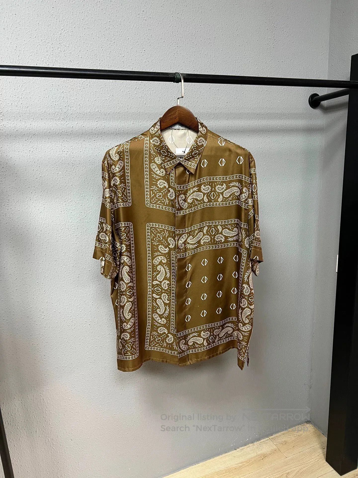 Dior dior paisley print short sleeve shirt. Size L / US 10 / IT 46 - 1 Thumbnail