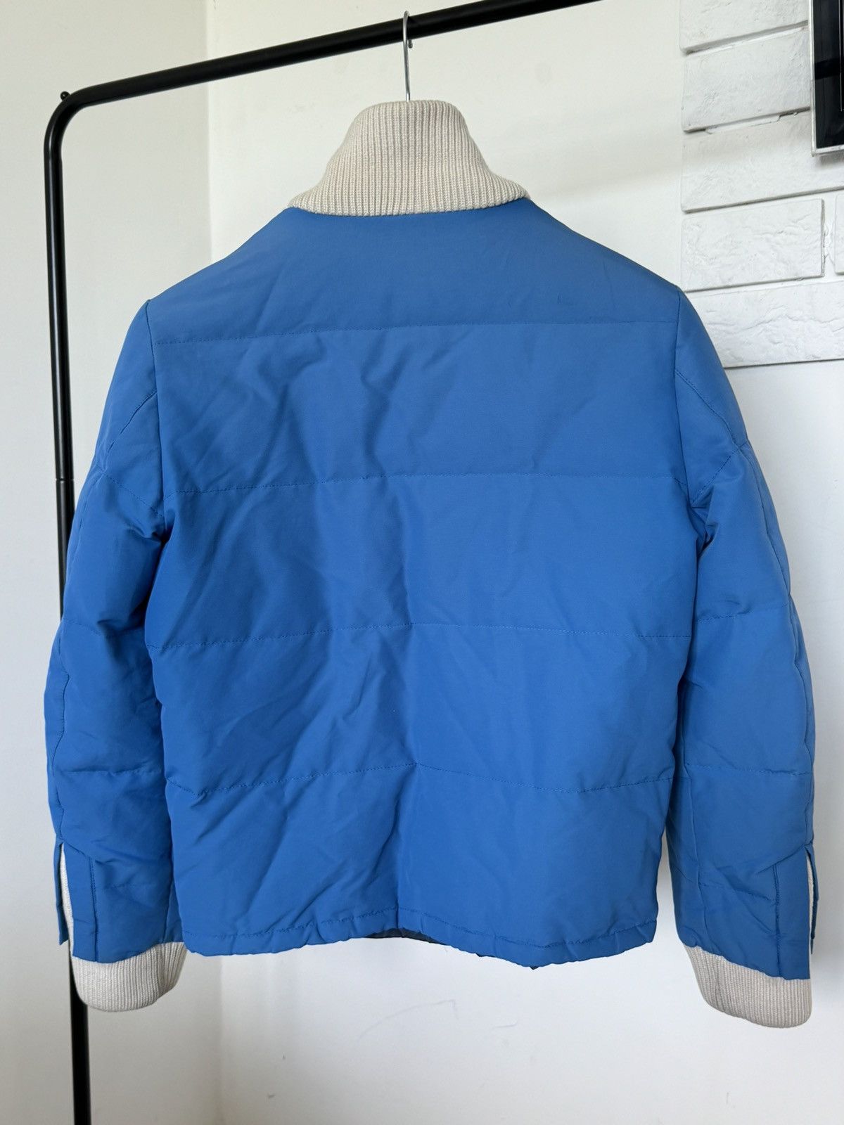 Maison Margiela Maison Martin Margiela Down Jacket Knit Switching Blue 15AW Size US M / EU 48-50 / 2 - 2 Thumbnail