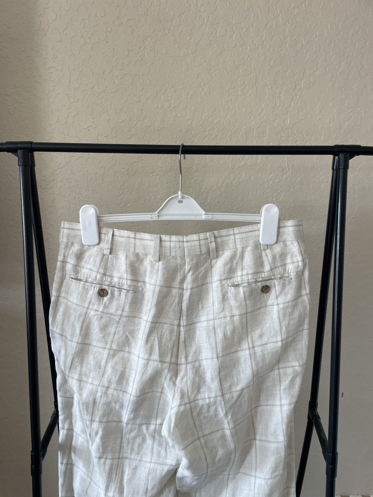 Suitsupply Brescia Model FF linen trousers Size US 35 - 6 Thumbnail