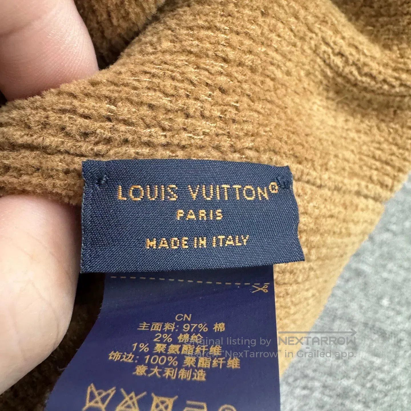 Louis Vuitton louis vuitton brown knit beanie hat. Size ONE SIZE - 5 Thumbnail