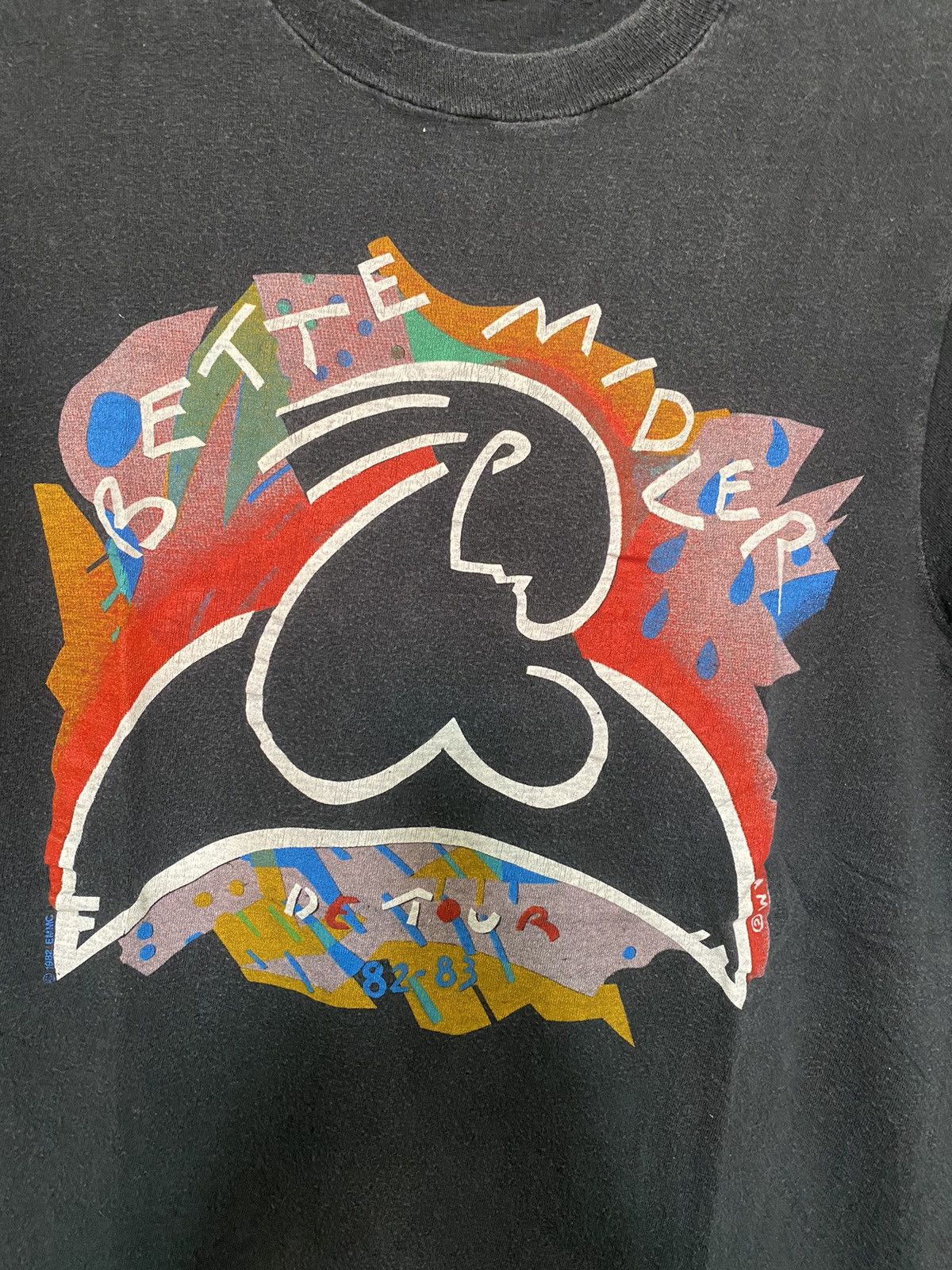 Band Tees VINTAGE BETTE MIDLER DE TOUR 82-83 Size US XS / EU 42 / 0 - 3 Thumbnail