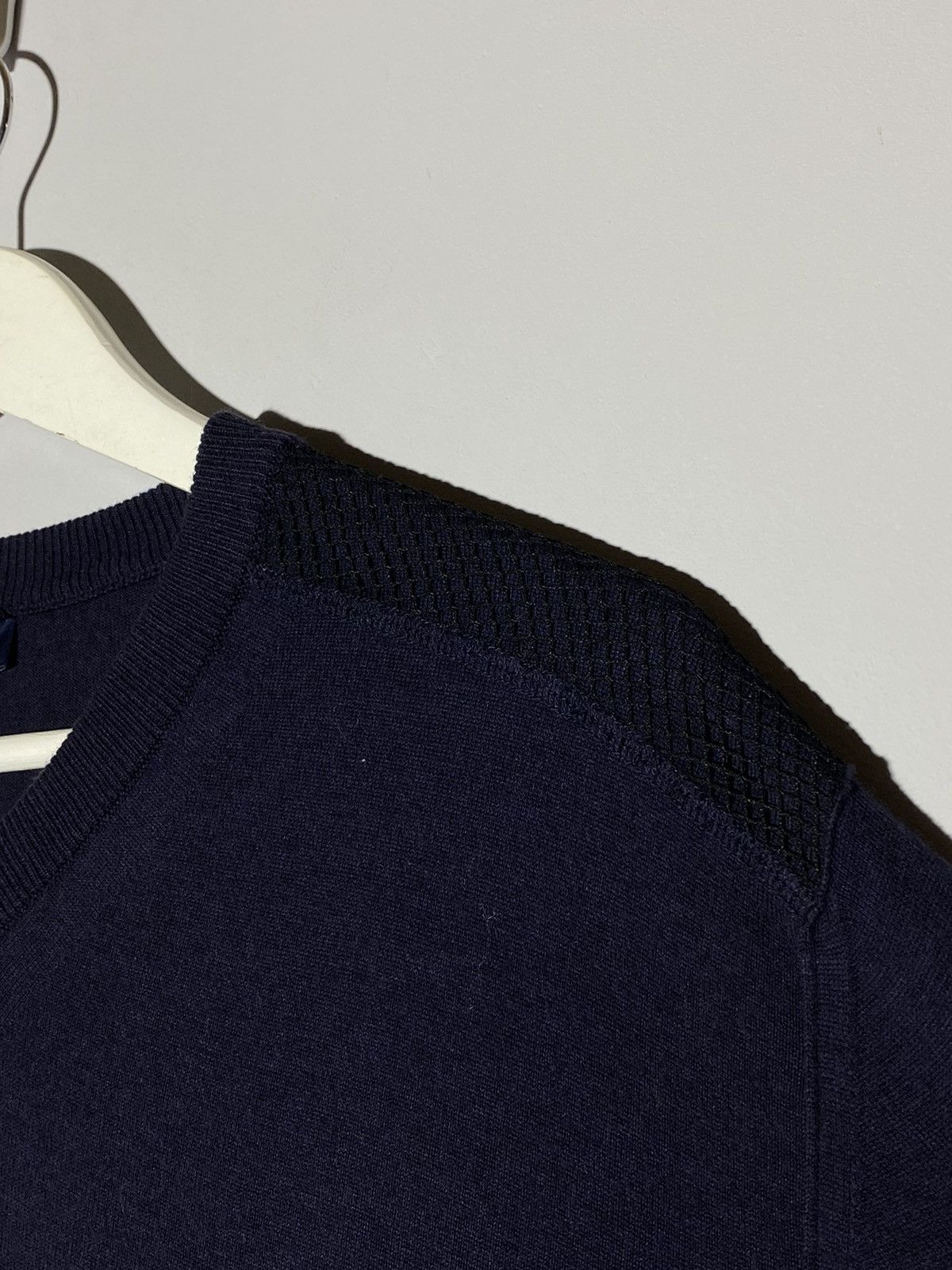 Lanvin Lanvin jumper merinos wool v-neck sweater midnight blue Size US L / EU 52-54 / 3 - 10 Thumbnail